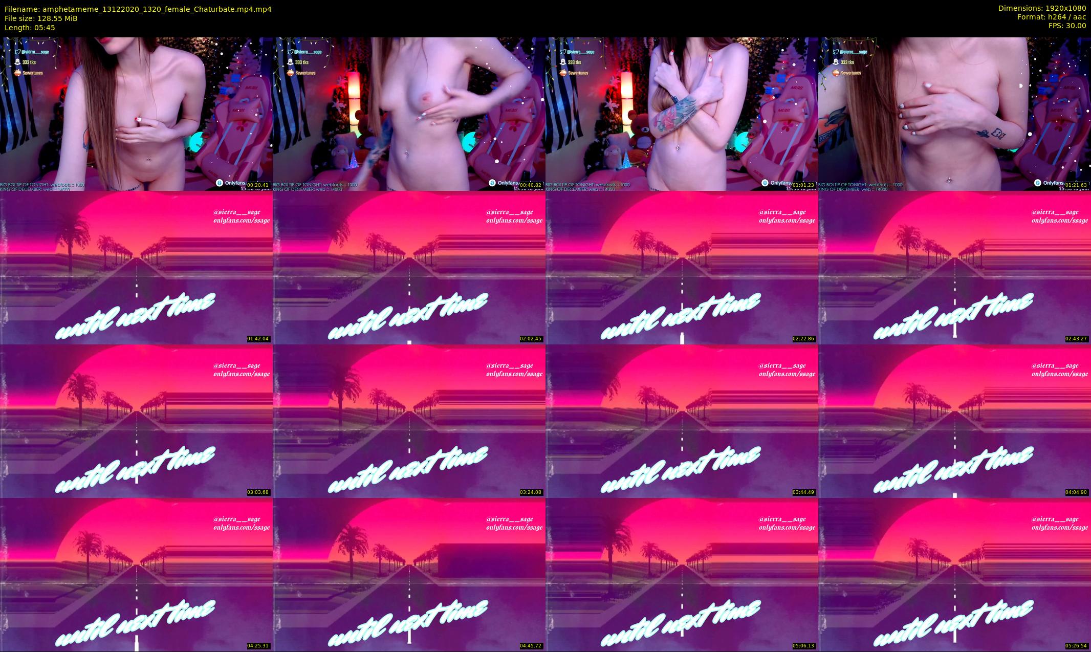 amphetameme — 6 minute Chaturbate female cam show recording, 1080p, Dec 13, 2020