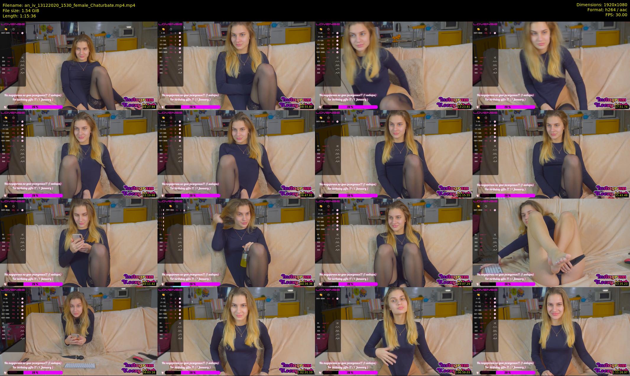 an_iv — 76 minute Chaturbate female cam show recording, 1080p, Dec 13, 2020