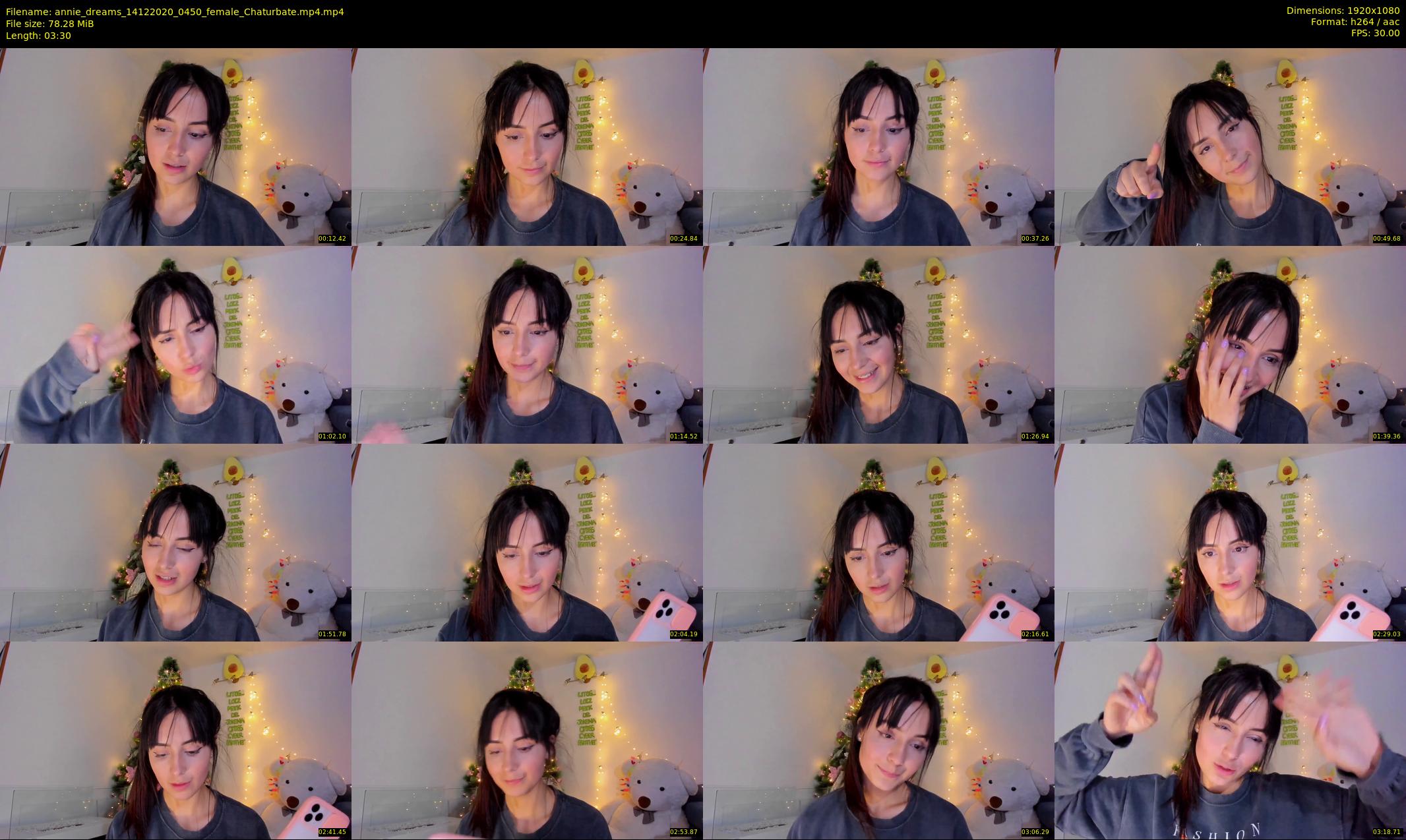 annie_dreams — 4 minute Chaturbate female cam show recording, 1080p, Dec 14, 2020