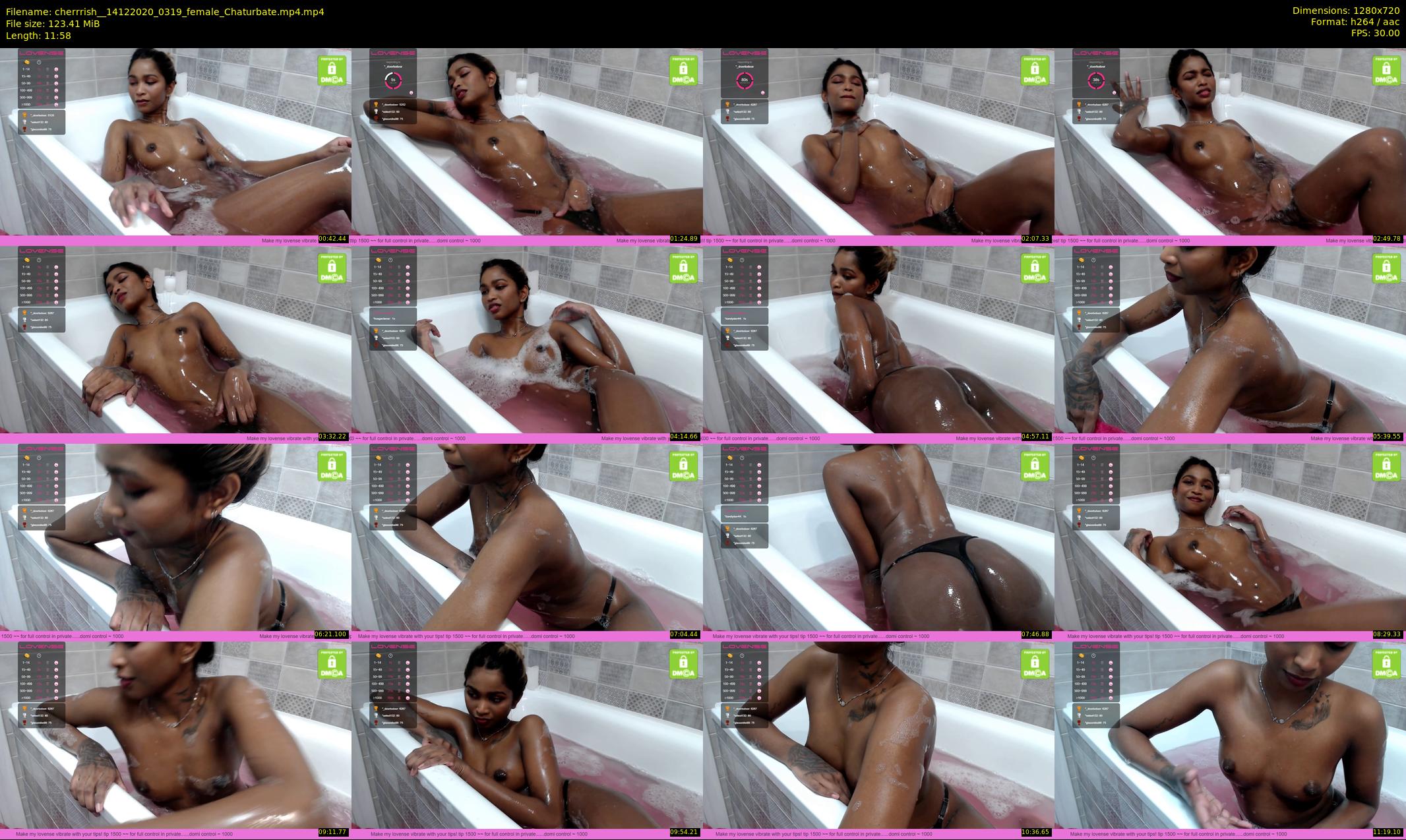 cherrrish_ — 12 minute Chaturbate female cam show recording, 720p, Dec 14, 2020