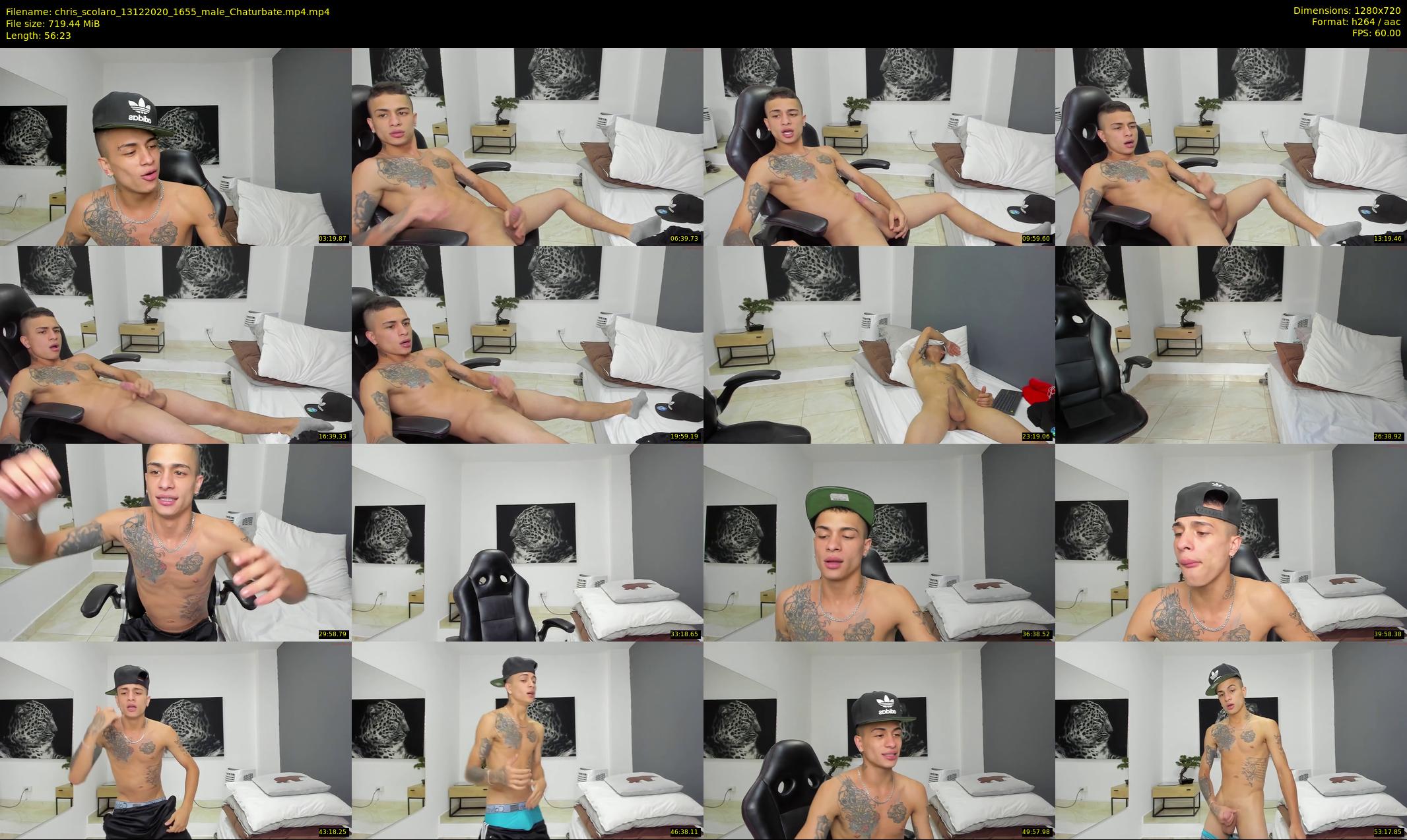 chris_scolaro — 57 minute Chaturbate male cam show recording, 720p, Dec 13, 2020