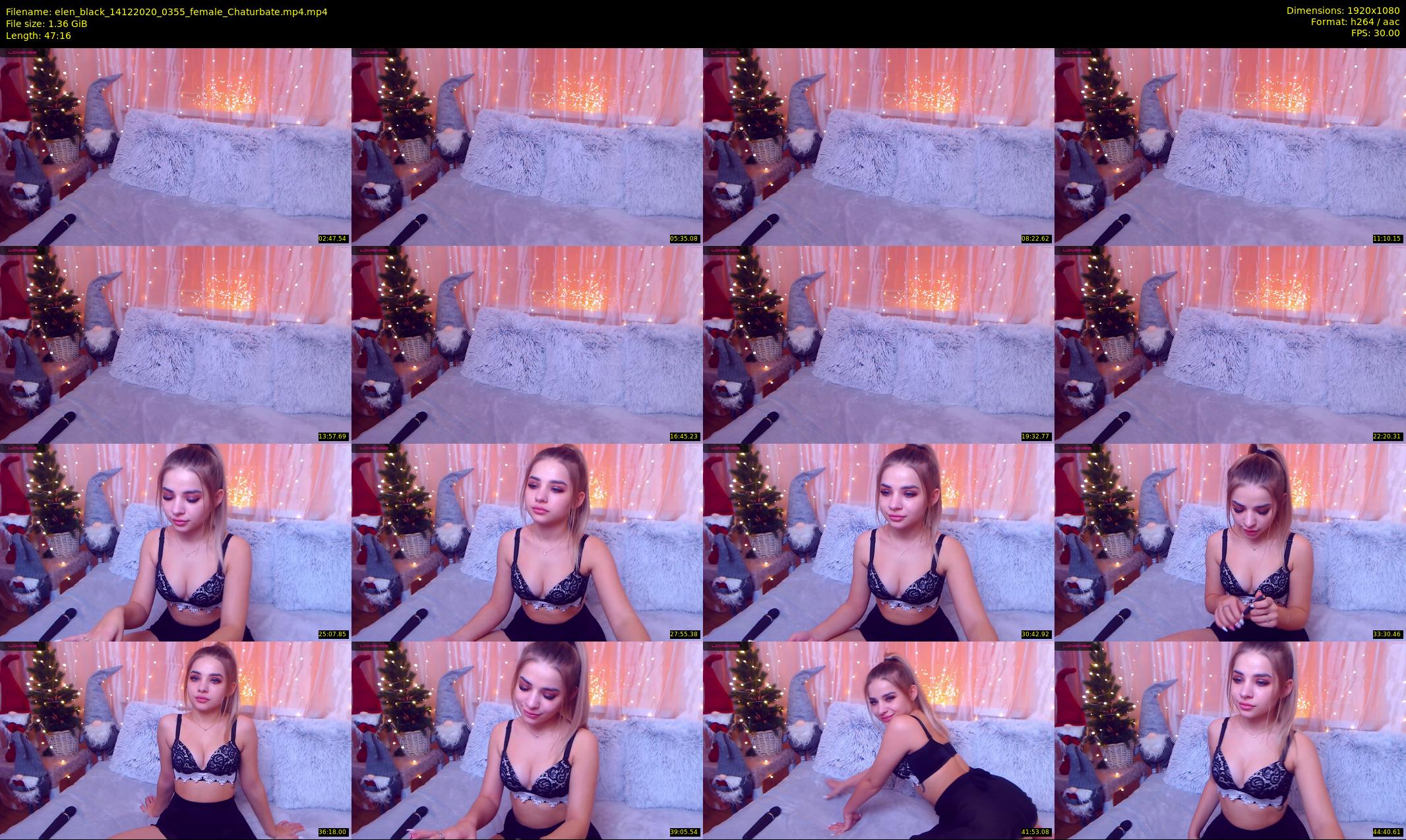 elen_black — 48 minute Chaturbate female cam show recording, 1080p, Dec 14, 2020