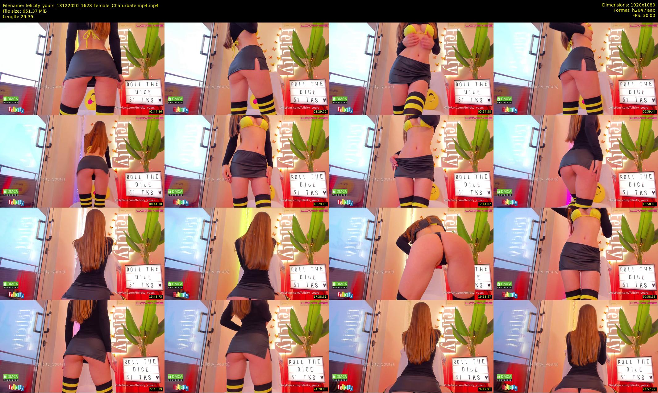felicity_yours — 30 minute Chaturbate female cam show recording, 1080p, Dec 13, 2020