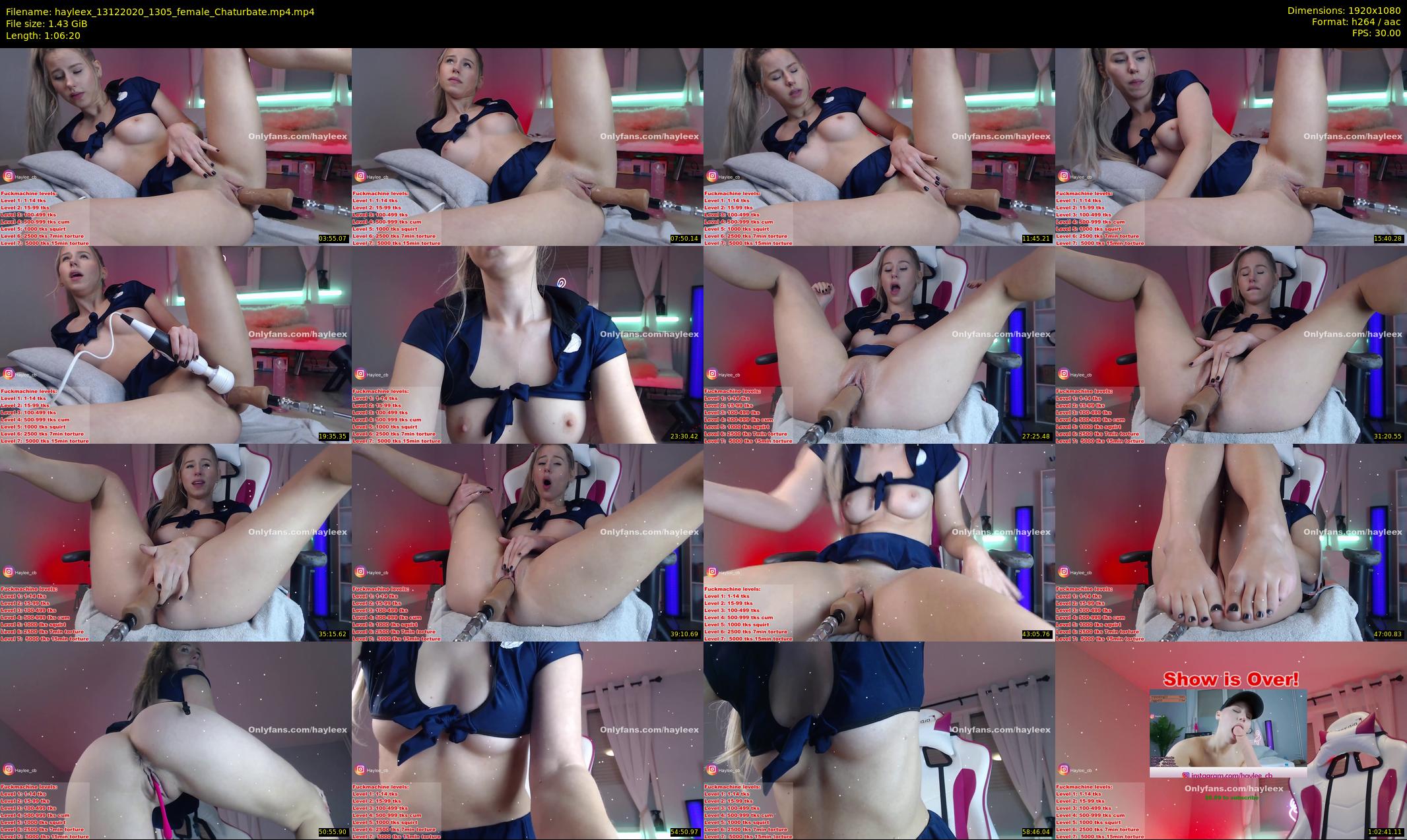 hayleex — 67 minute Chaturbate female cam show recording, 1080p, Dec 13, 2020