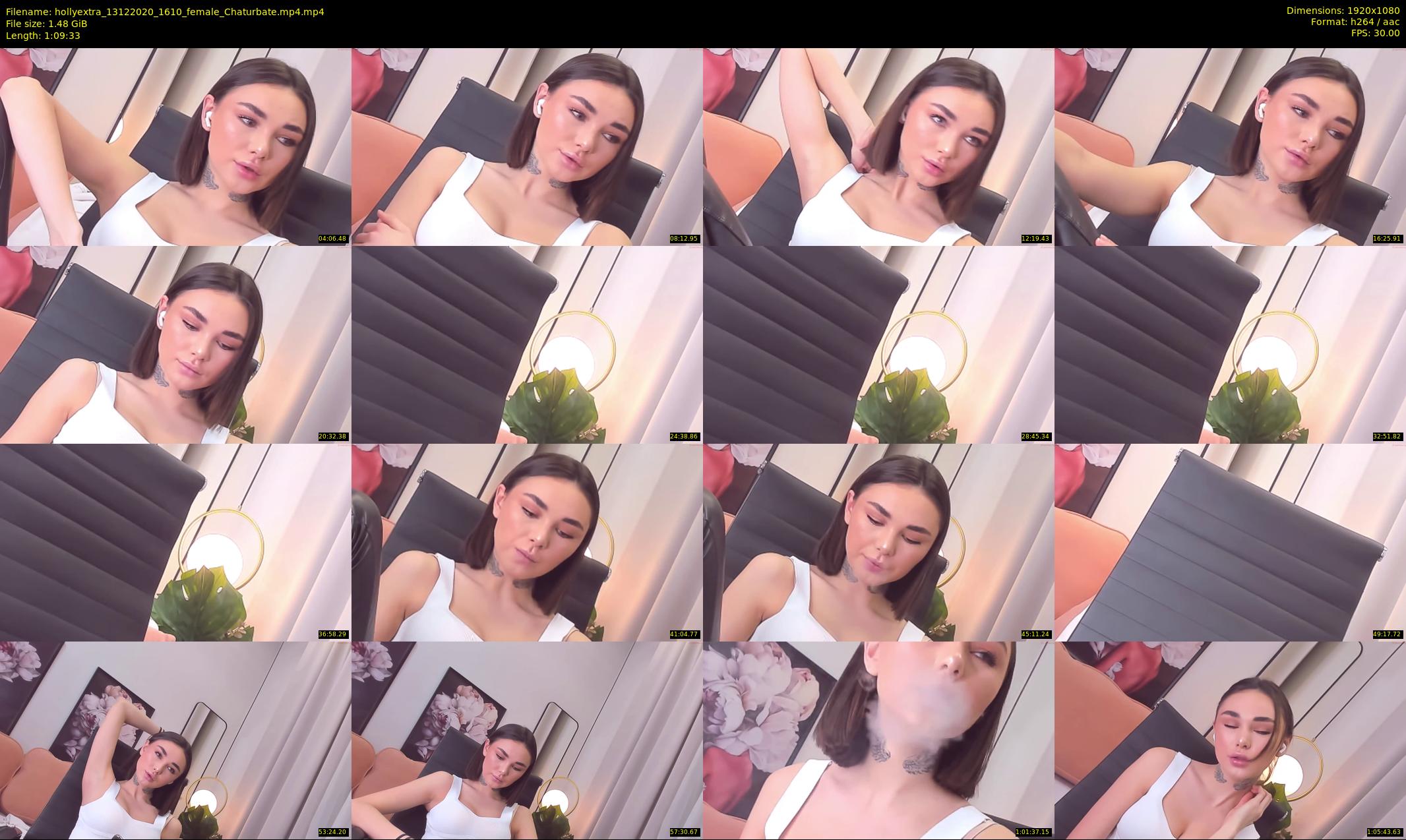 hollyextra — 70 minute Chaturbate female cam show recording, 1080p, Dec 13, 2020