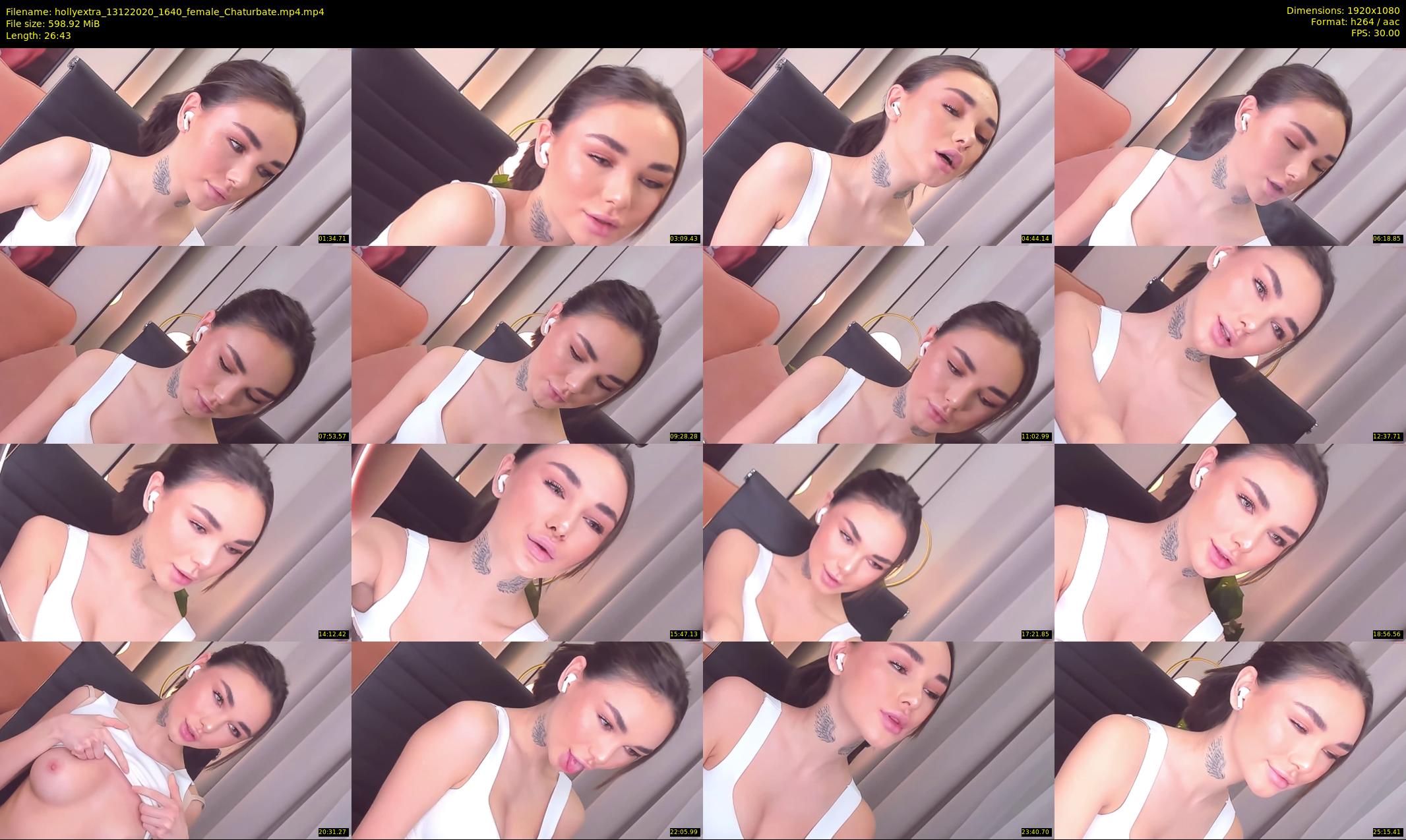 hollyextra — 27 minute Chaturbate female cam show recording, 1080p, Dec 13, 2020