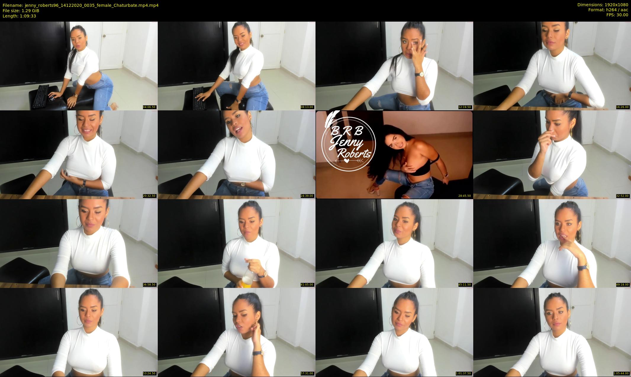 jenny_roberts96 — 70 minute Chaturbate female cam show recording, 1080p, Dec 14, 2020