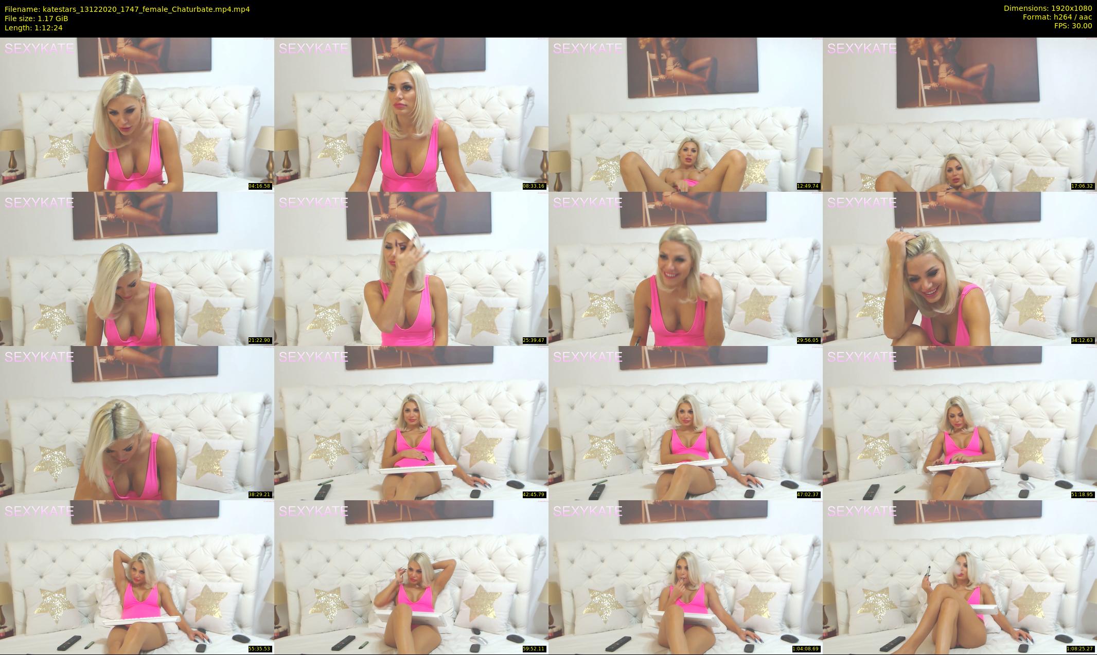 katestars — 73 minute Chaturbate female cam show recording, 1080p, Dec 13, 2020