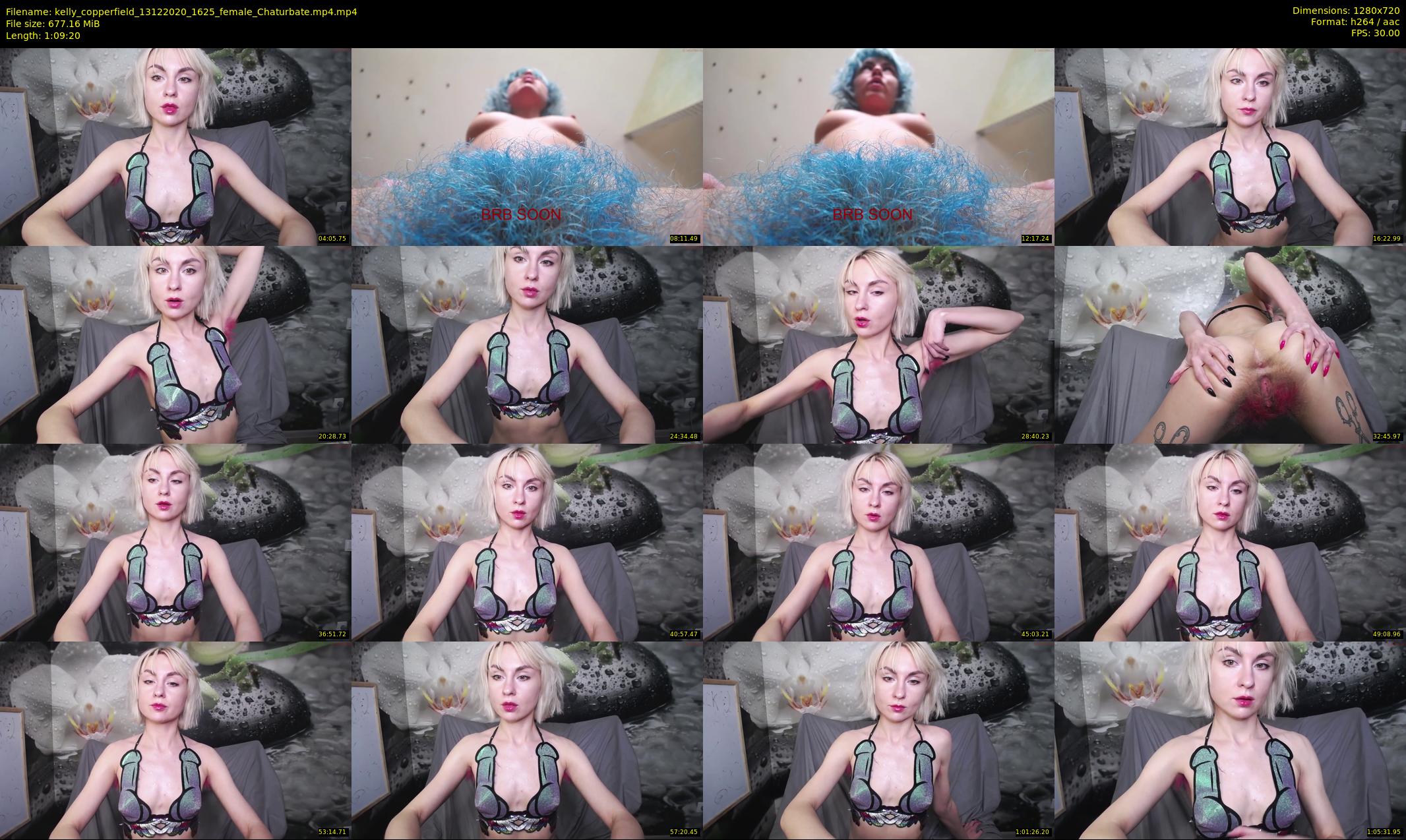 kelly_copperfield — 70 minute Chaturbate female cam show recording, 720p, Dec 13, 2020