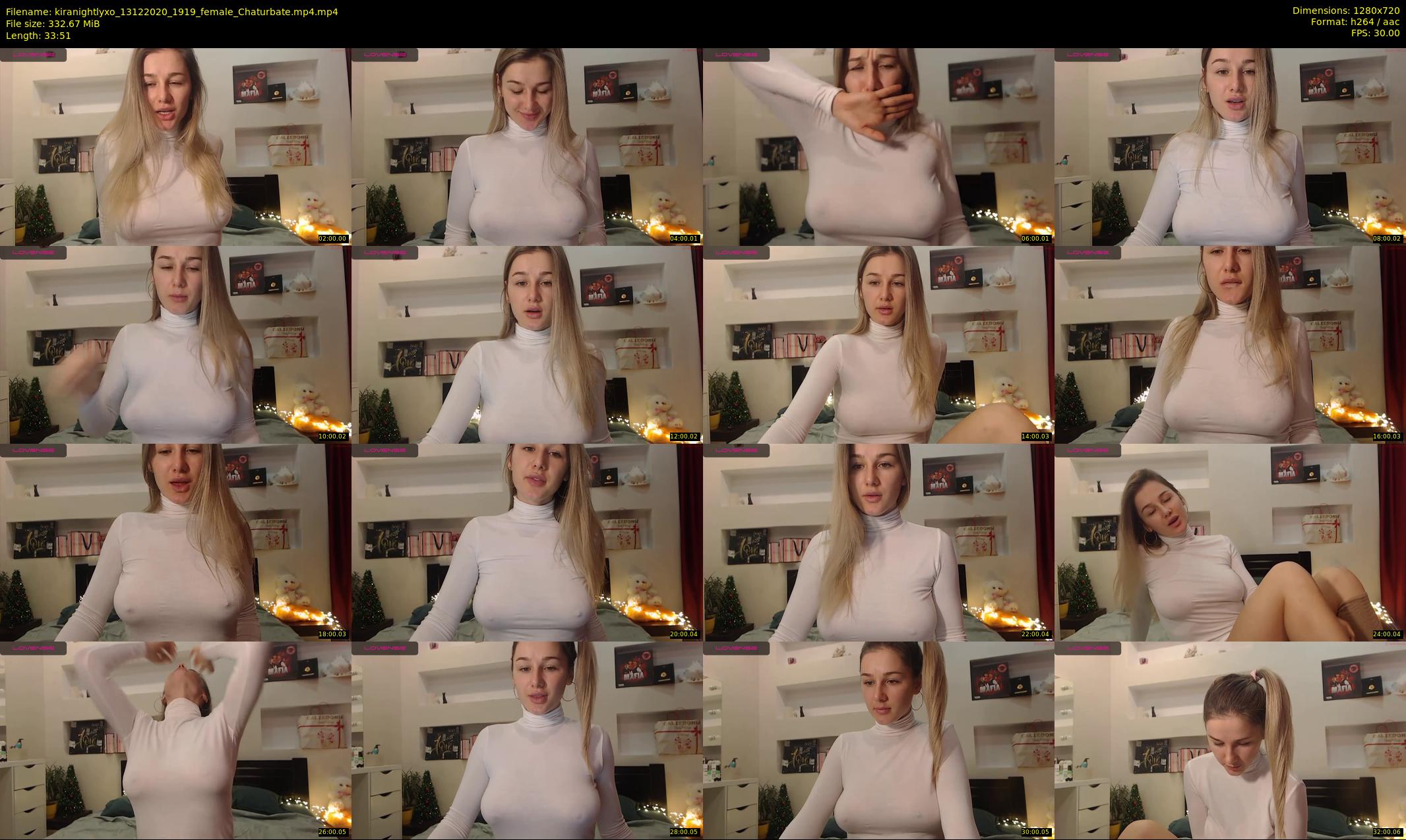 kiranightlyxo — 34 minute Chaturbate female cam show recording, 720p, Dec 13, 2020