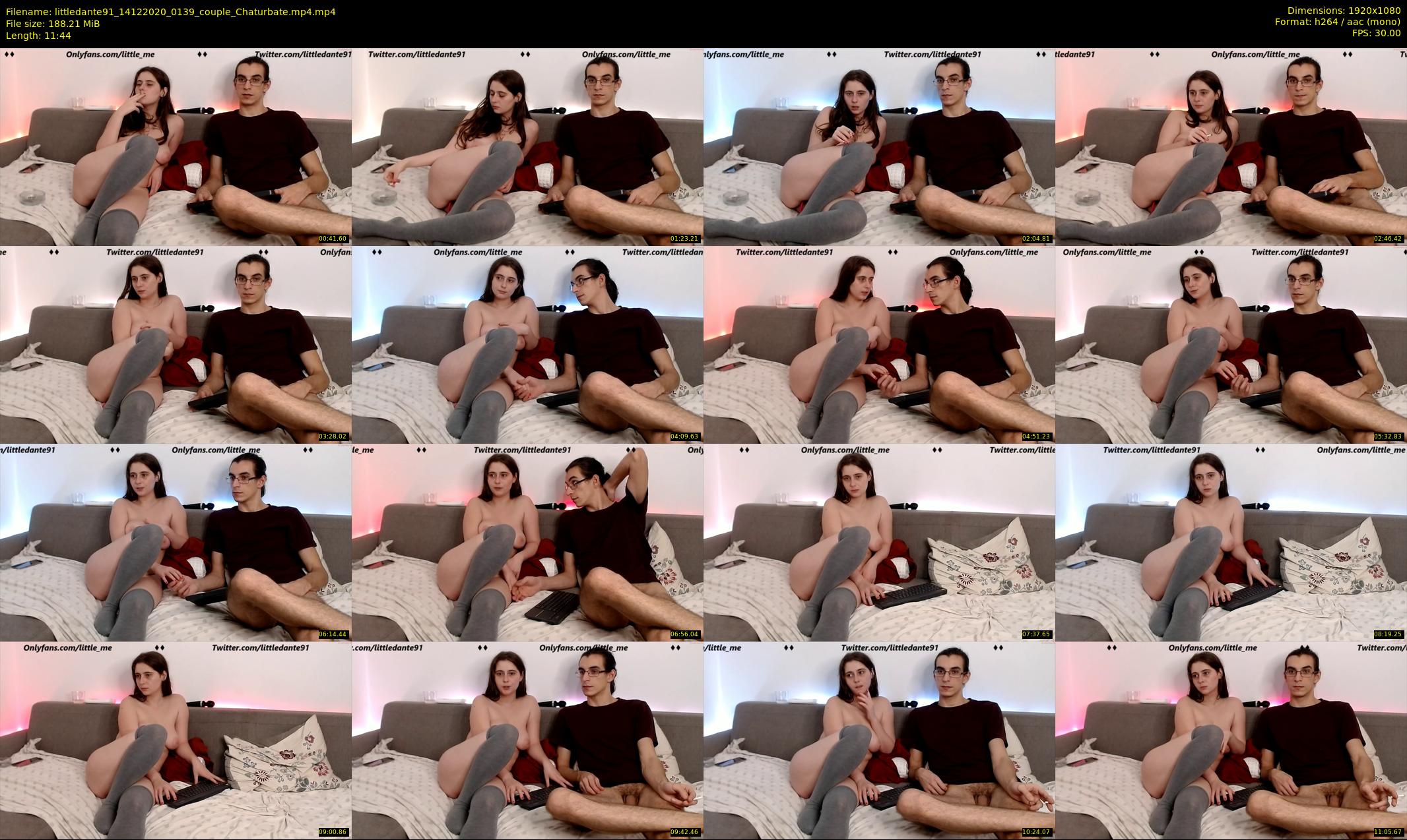littledante91 — 12 minute Chaturbate couple cam show recording, 1080p, Dec 14, 2020