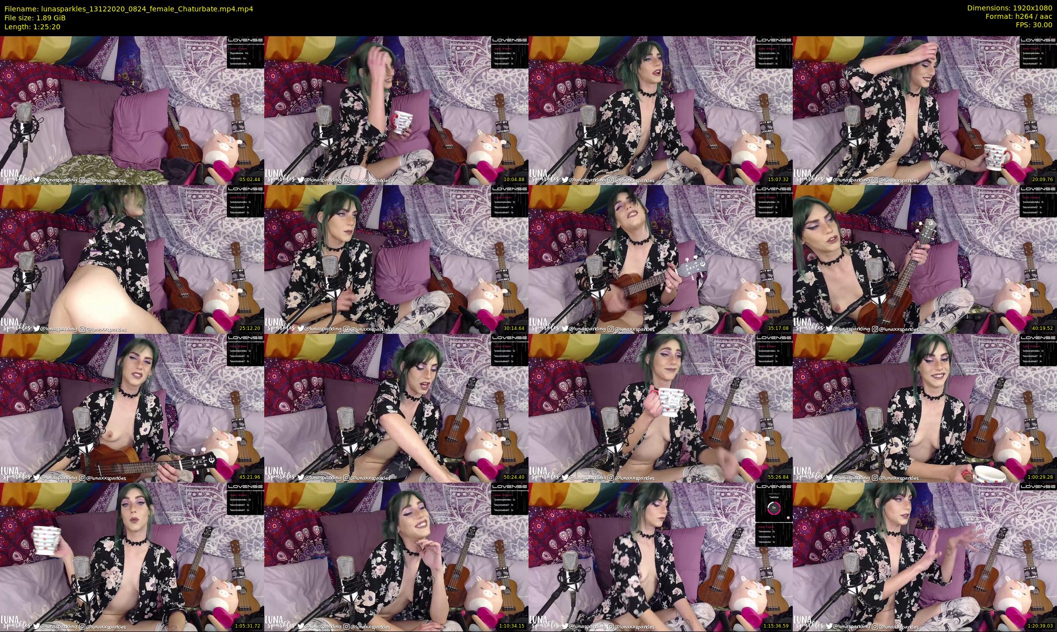 lunasparkles — 86 minute Chaturbate female cam show recording, 1080p, Dec 13, 2020
