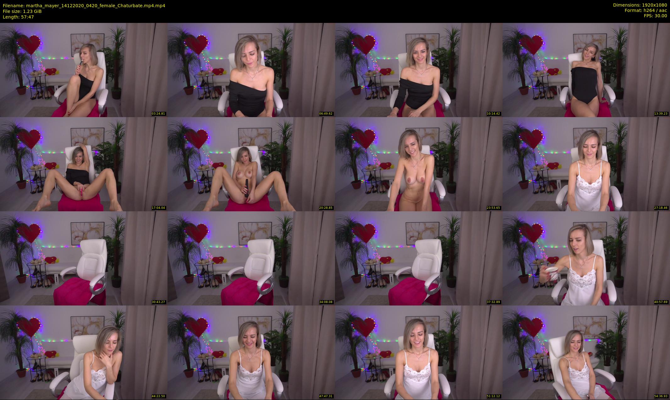 martha_mayer — 58 minute Chaturbate female cam show recording, 1080p, Dec 14, 2020