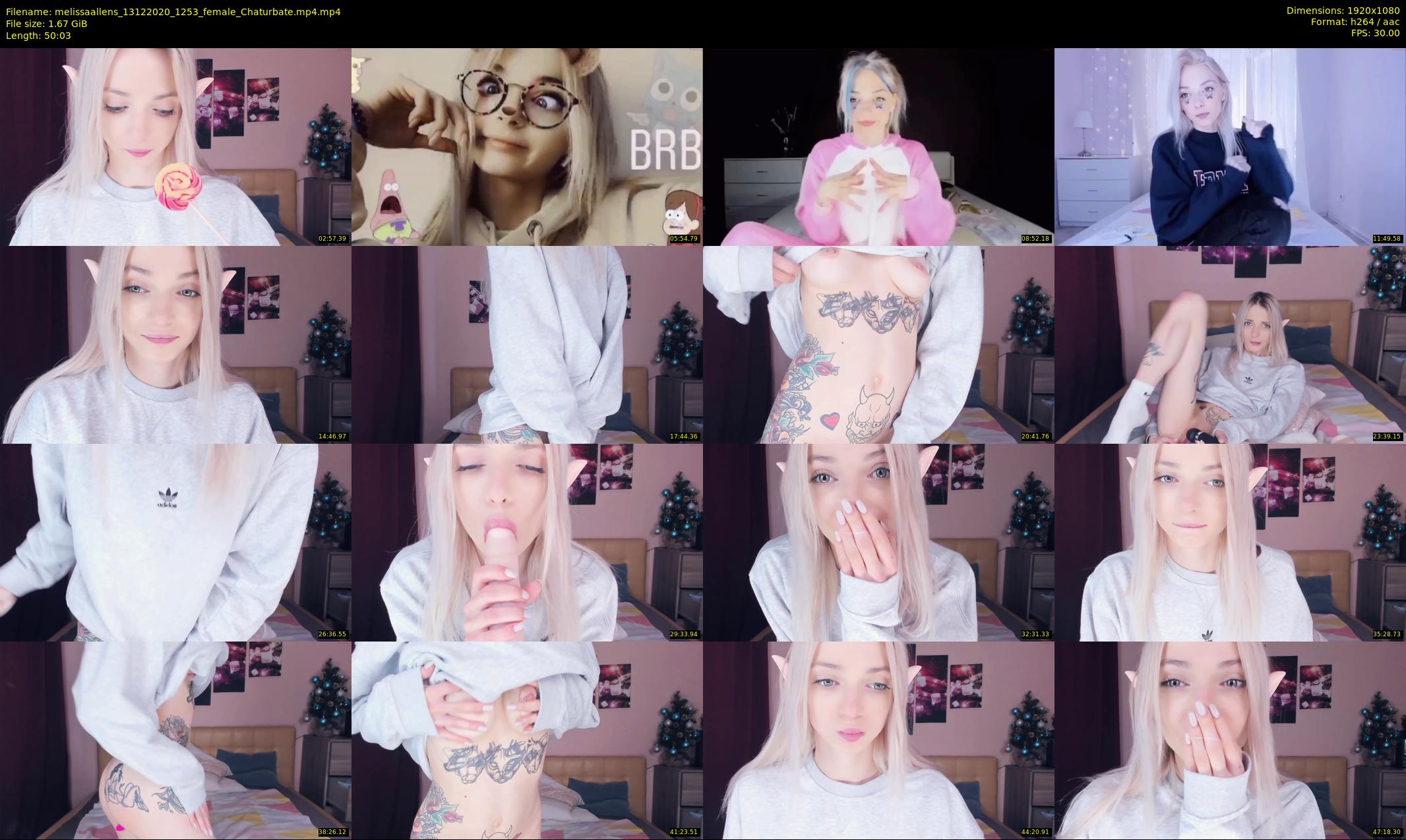 melissaallens — 51 minute Chaturbate female cam show recording, 1080p, Dec 13, 2020