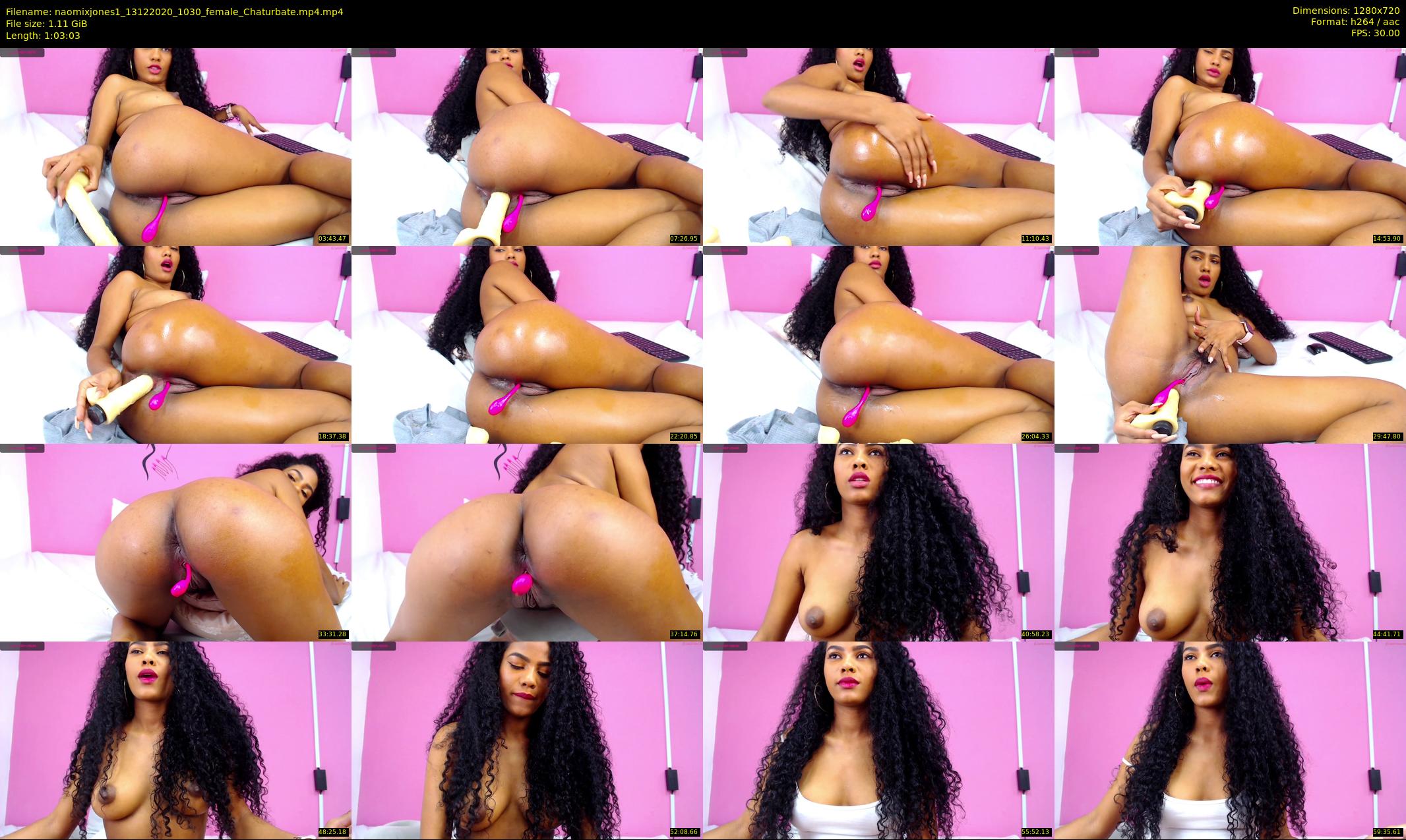 naomixjones1 — 64 minute Chaturbate female cam show recording, 720p, Dec 13, 2020