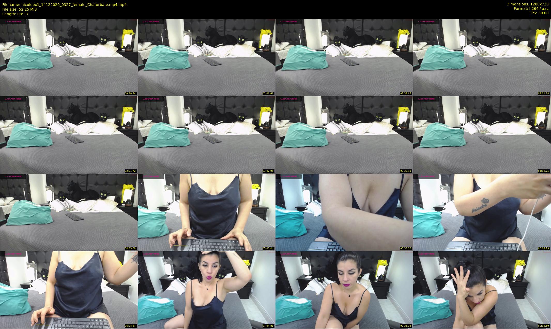 nicoleex1 — 9 minute Chaturbate female cam show recording, 720p, Dec 14, 2020