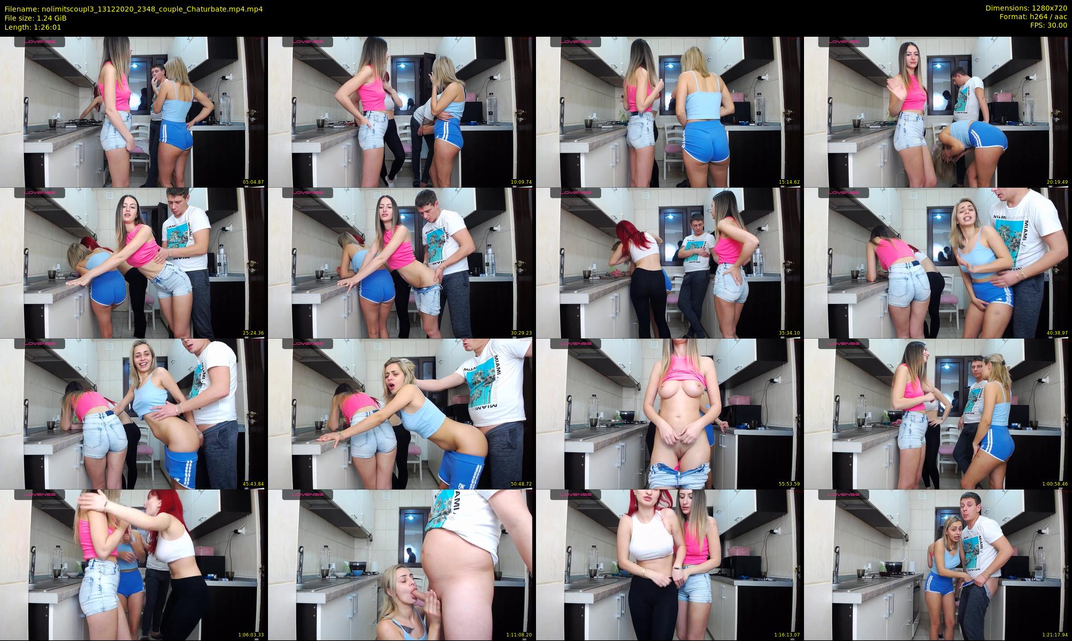 nolimitscoupl3 — 87 minute Chaturbate couple cam show recording, 720p, Dec 13, 2020