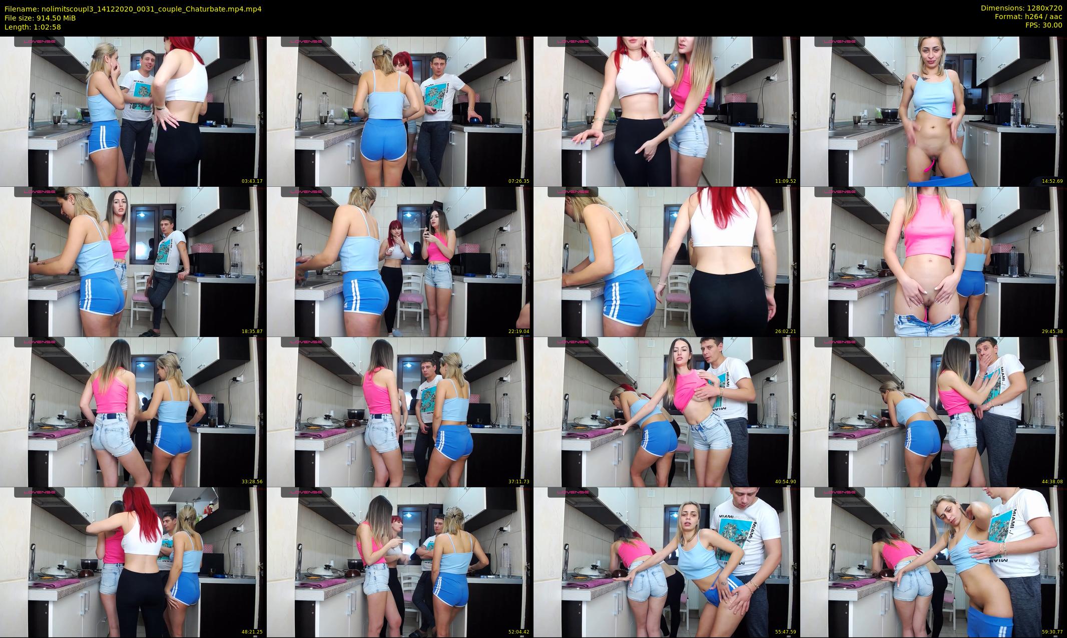 nolimitscoupl3 — 63 minute Chaturbate couple cam show recording, 720p, Dec 14, 2020