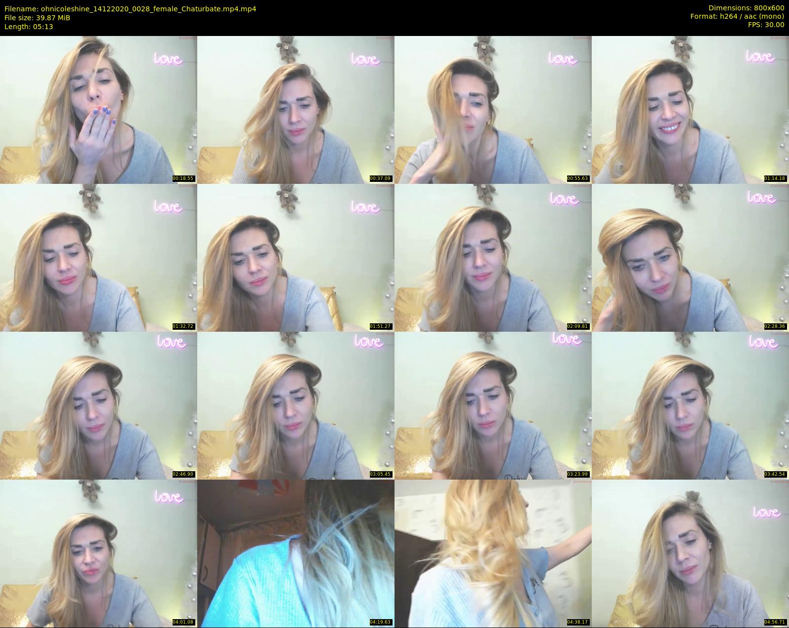 ohnicoleshine — 6 minute Chaturbate female cam show recording, 480p, Dec 14, 2020