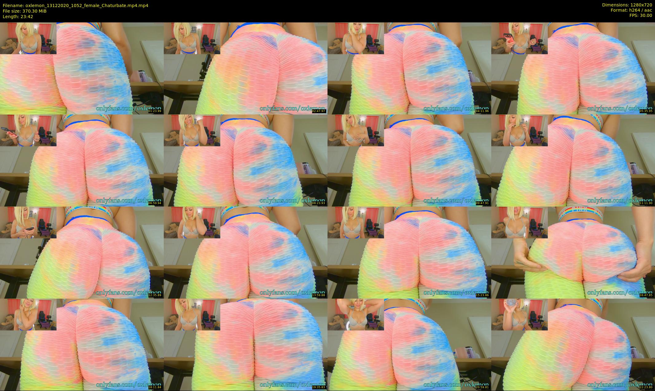 oxlemon — 24 minute Chaturbate female cam show recording, 720p, Dec 13, 2020