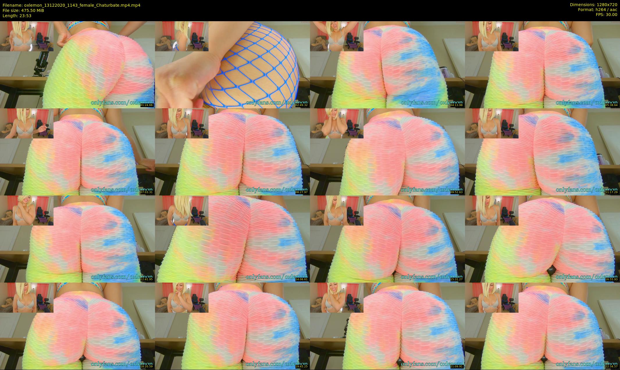 oxlemon — 24 minute Chaturbate female cam show recording, 720p, Dec 13, 2020