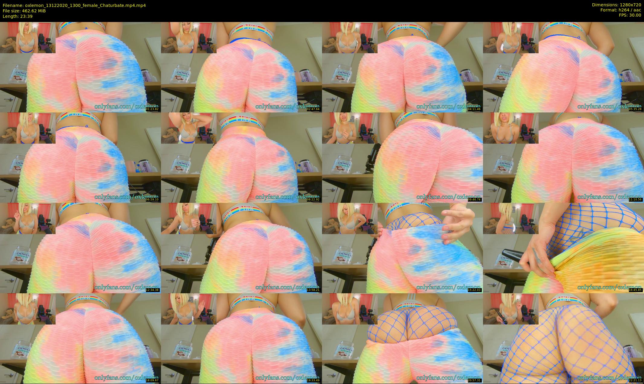 oxlemon — 24 minute Chaturbate female cam show recording, 720p, Dec 13, 2020