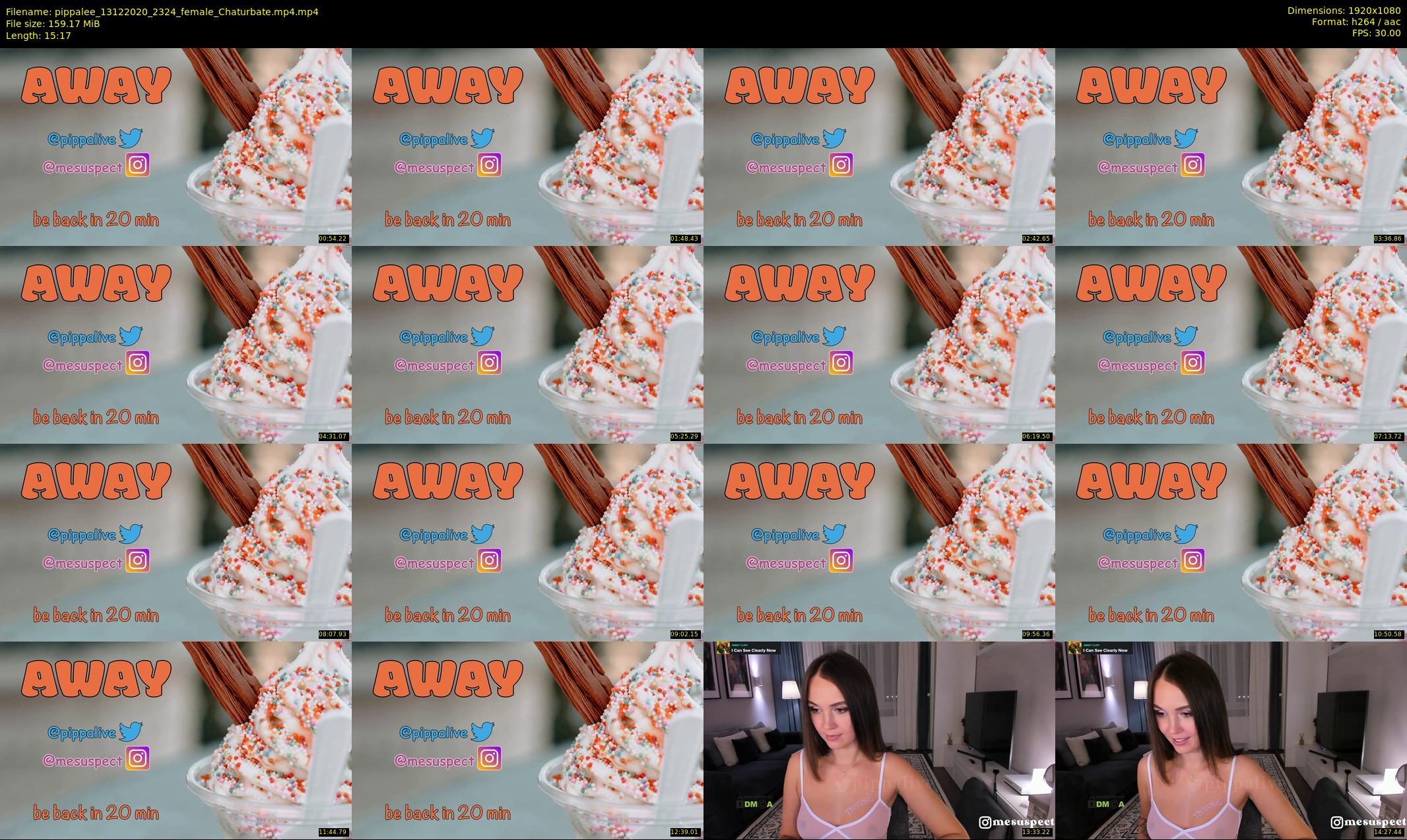 pippalee — 16 minute Chaturbate female cam show recording, 1080p, Dec 13, 2020