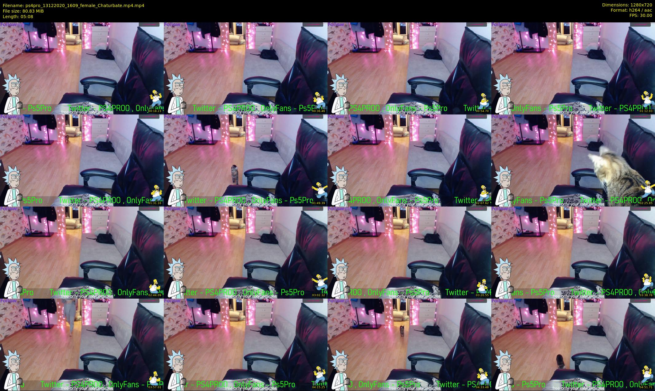 ps4pro — 6 minute Chaturbate female cam show recording, 720p, Dec 13, 2020