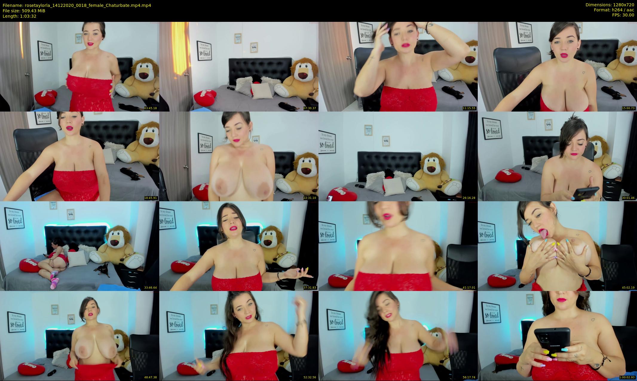 rosetaylorla — 64 minute Chaturbate female cam show recording, 720p, Dec 14, 2020