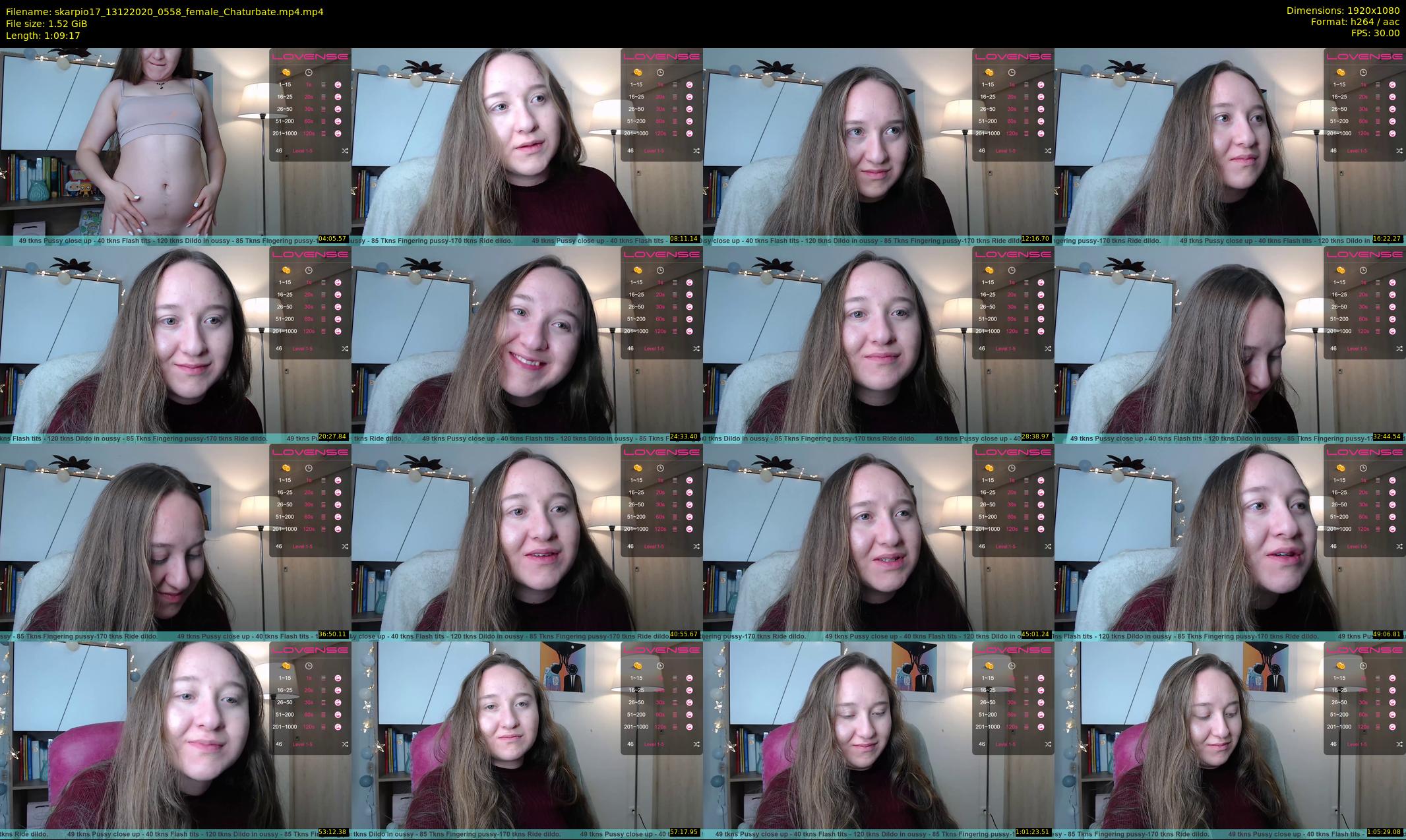 skarpio17 — 70 minute Chaturbate female cam show recording, 1080p, Dec 13, 2020