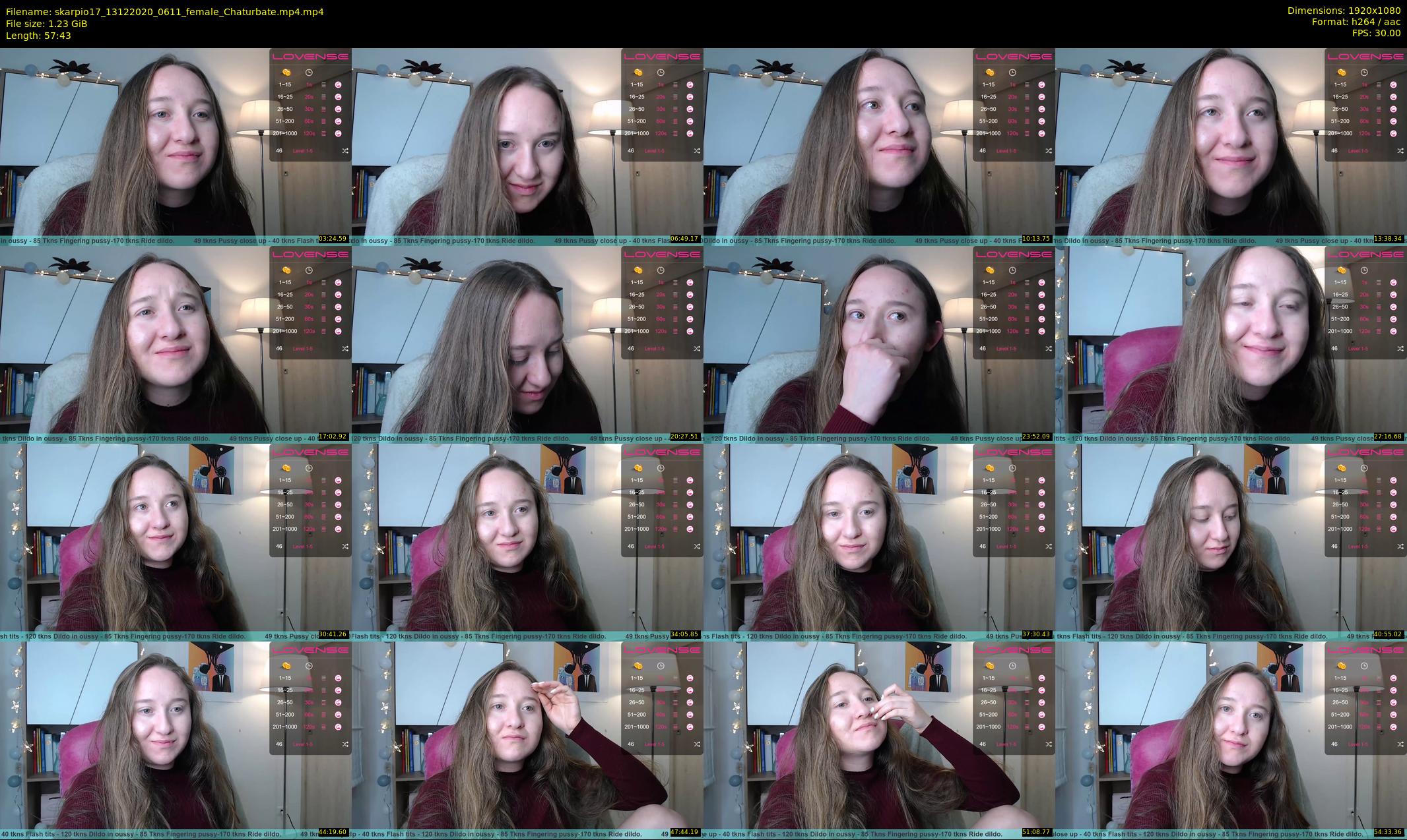 skarpio17 — 58 minute Chaturbate female cam show recording, 1080p, Dec 13, 2020