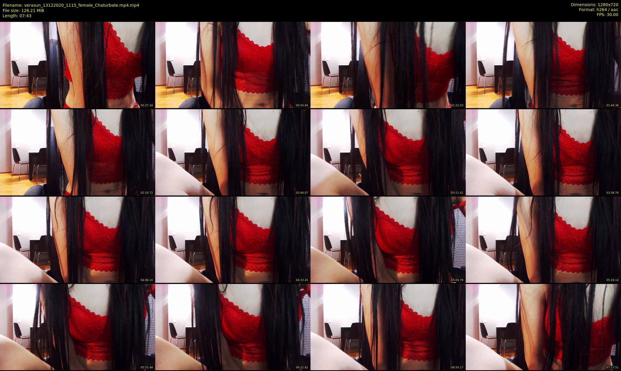 verasun — 8 minute Chaturbate female cam show recording, 720p, Dec 13, 2020