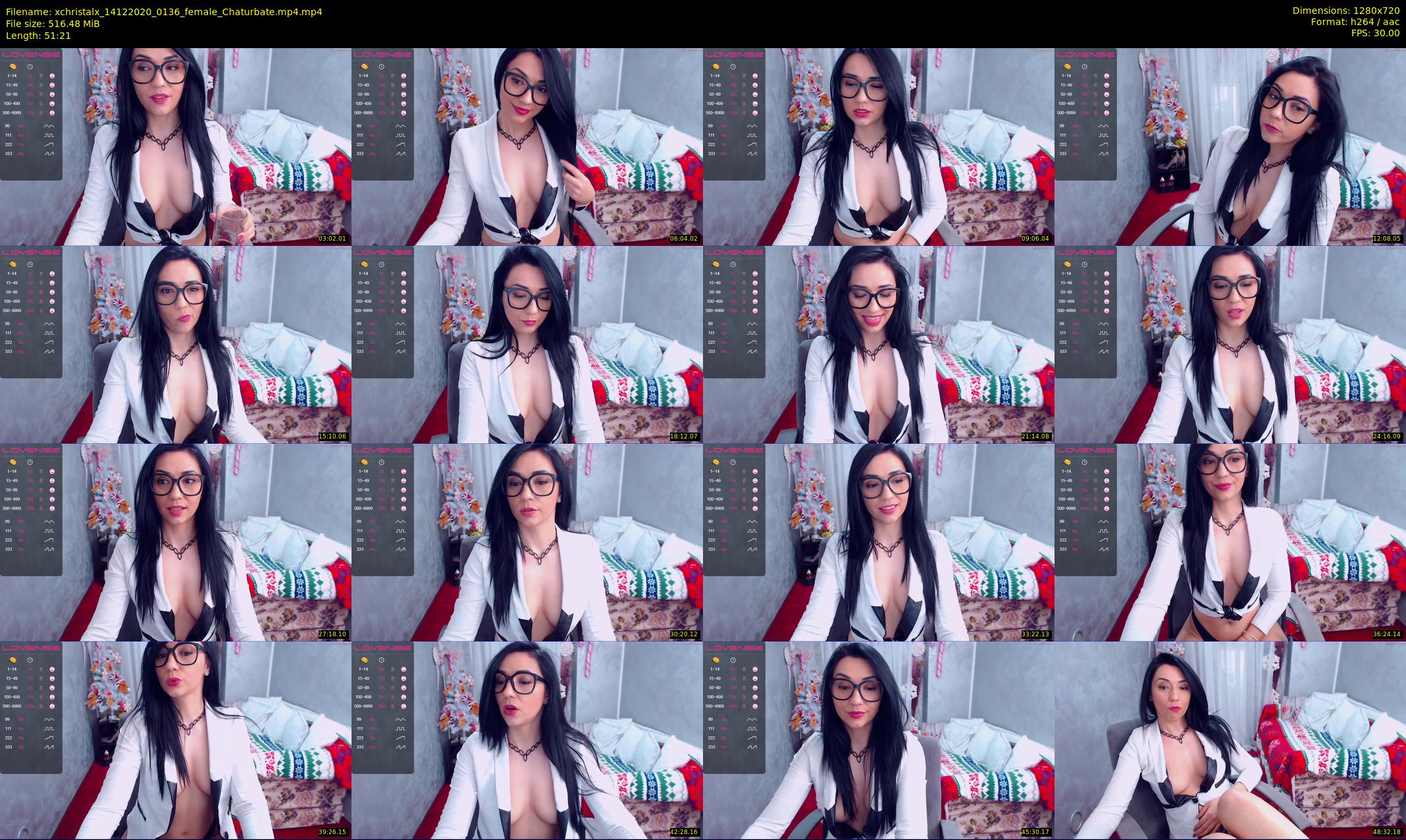 xchristalx — 52 minute Chaturbate female cam show recording, 720p, Dec 14, 2020