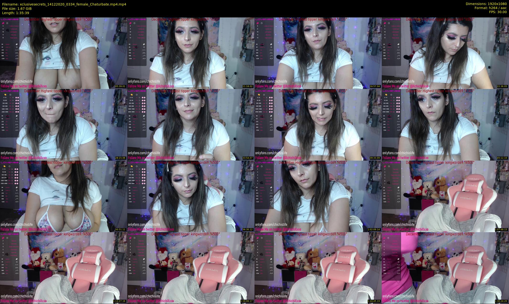 xclusivesecrets — 96 minute Chaturbate female cam show recording, 1080p, Dec 14, 2020