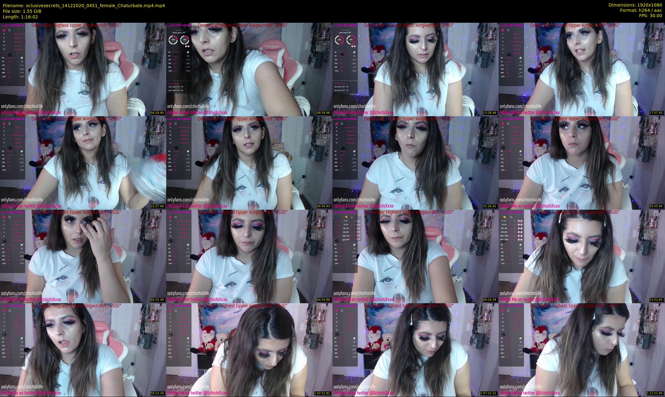 xclusivesecrets — 77 minute Chaturbate female cam show recording, 1080p, Dec 14, 2020
