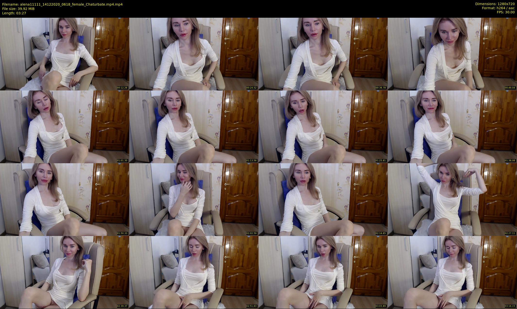 alena11111 — 4 minute Chaturbate female cam show recording, 720p, Dec 14, 2020