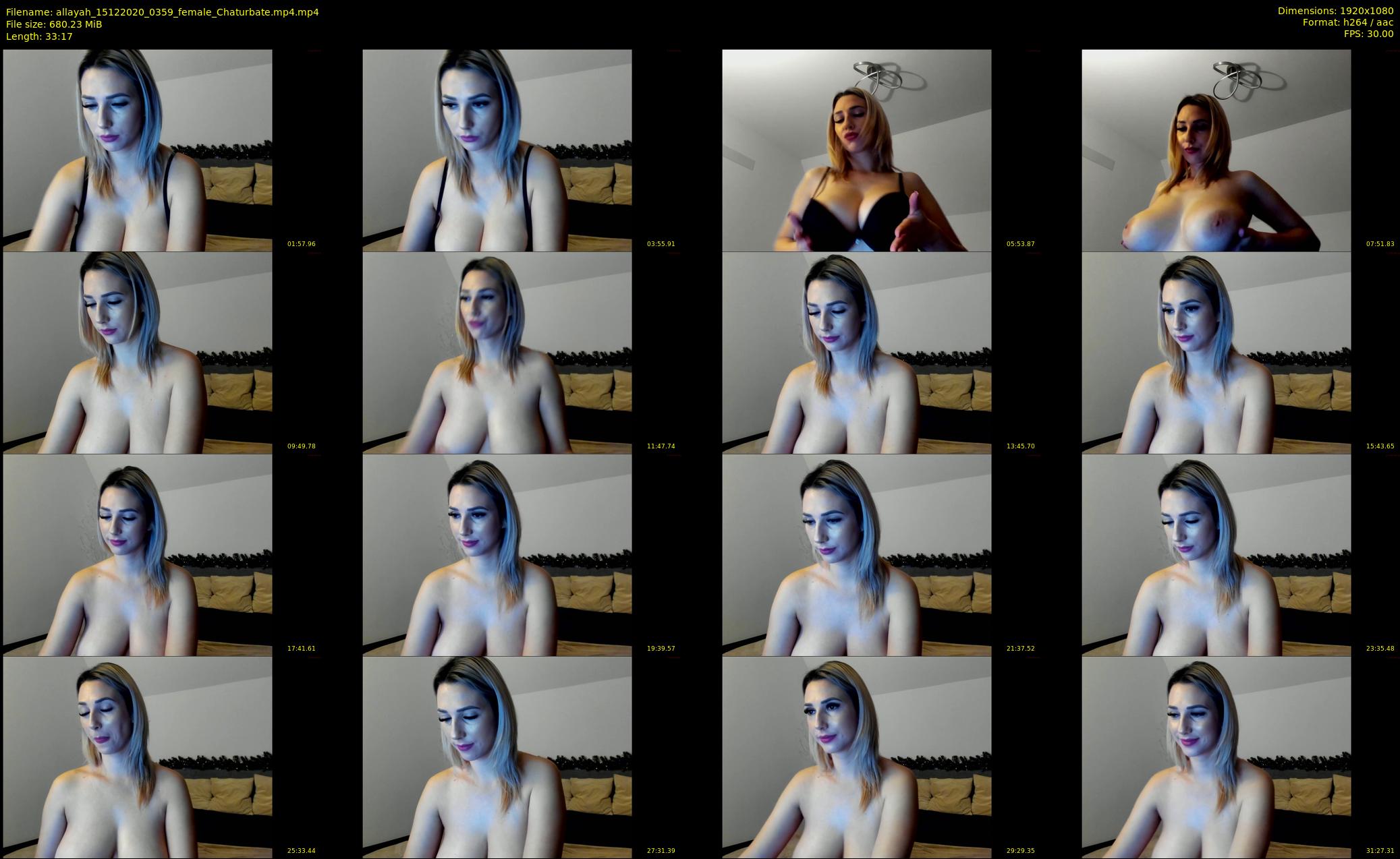 allayah — 34 minute Chaturbate female cam show recording, 1080p, Dec 15, 2020