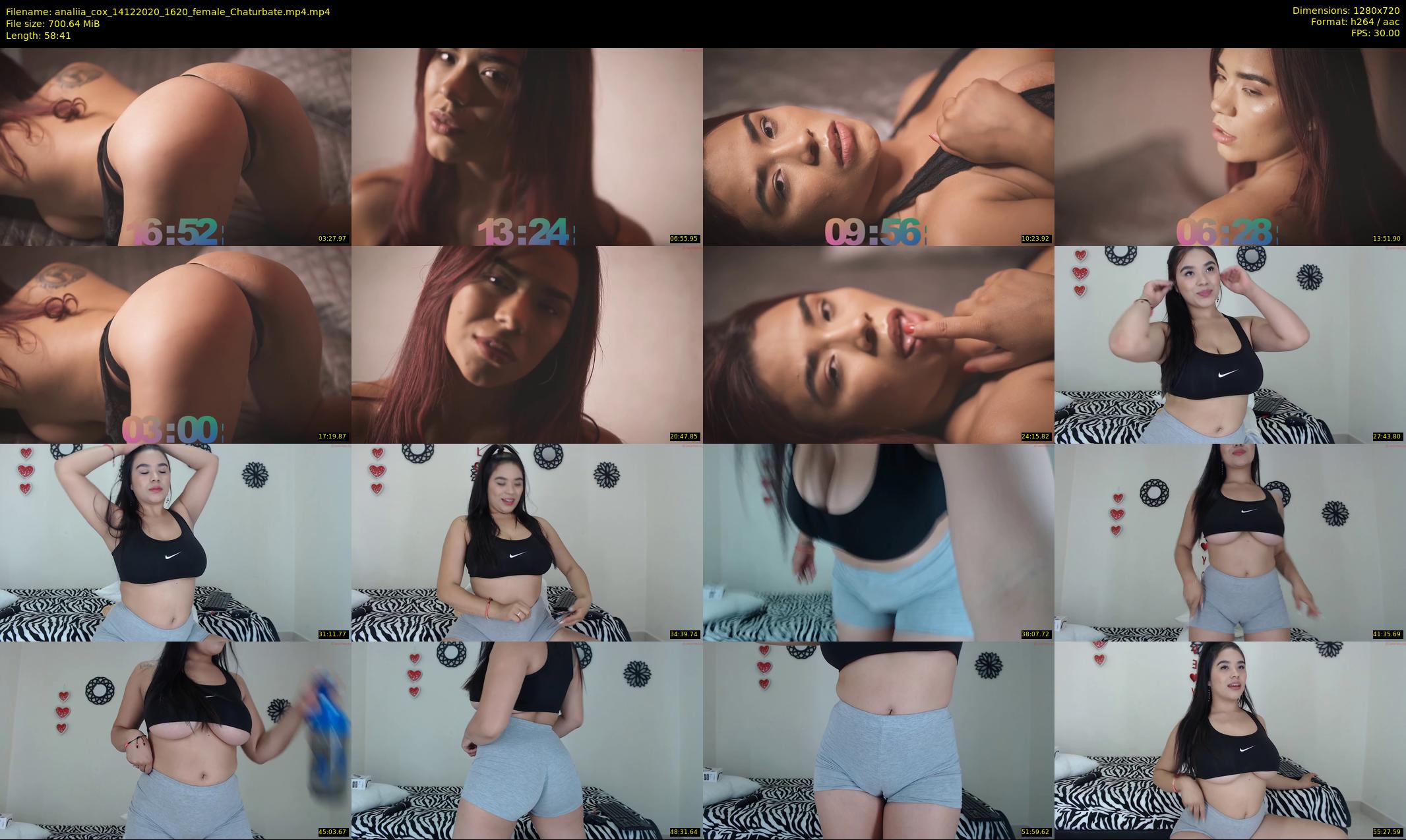 analiia_cox — 59 minute Chaturbate female cam show recording, 720p, Dec 14, 2020