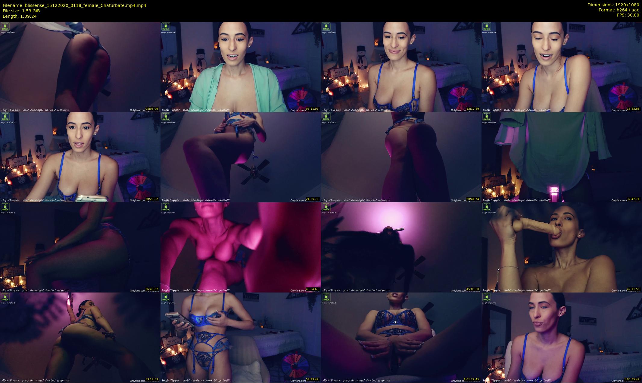 blissense — 70 minute Chaturbate female cam show recording, 1080p, Dec 15, 2020