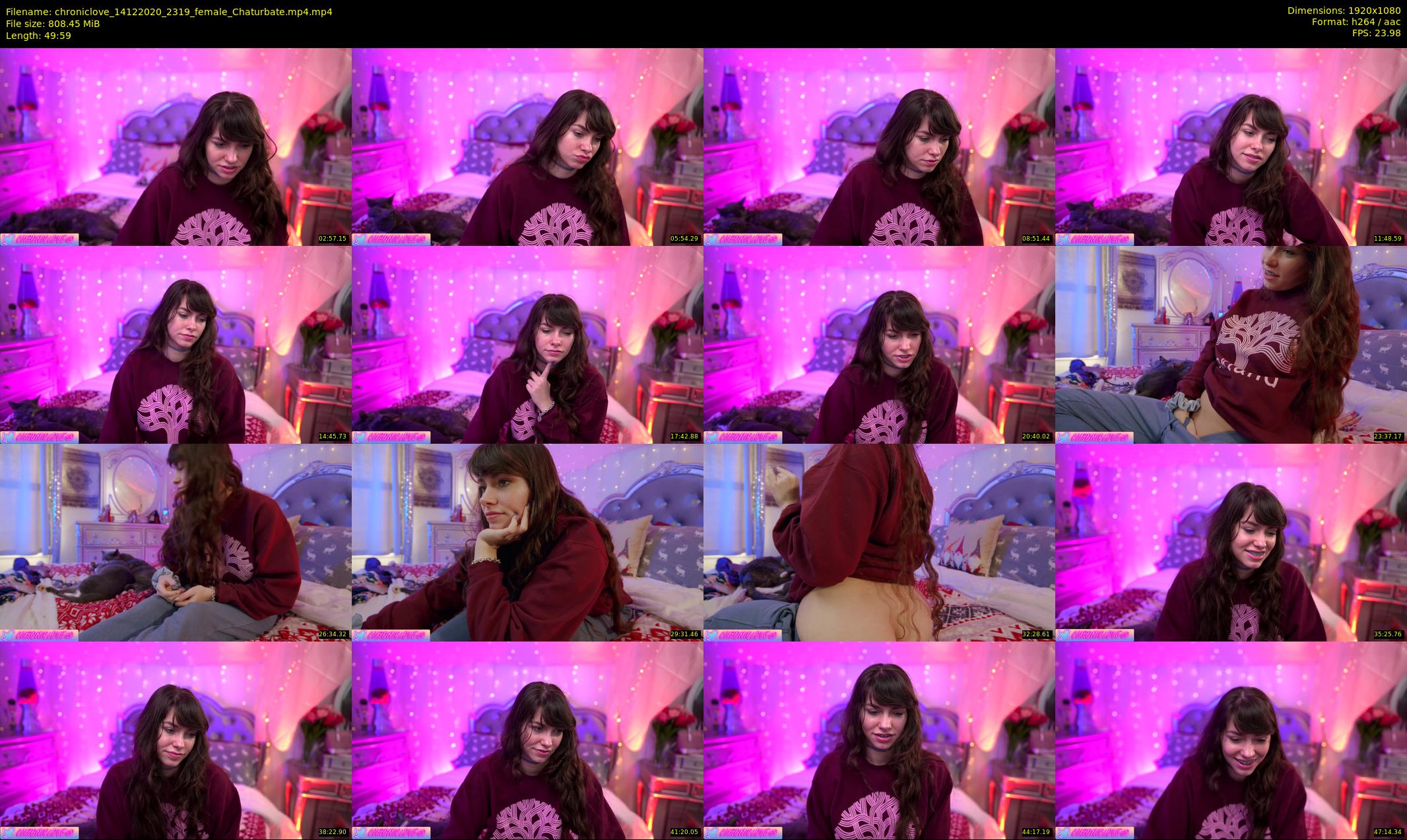 chroniclove — 50 minute Chaturbate female cam show recording, 1080p, Dec 14, 2020
