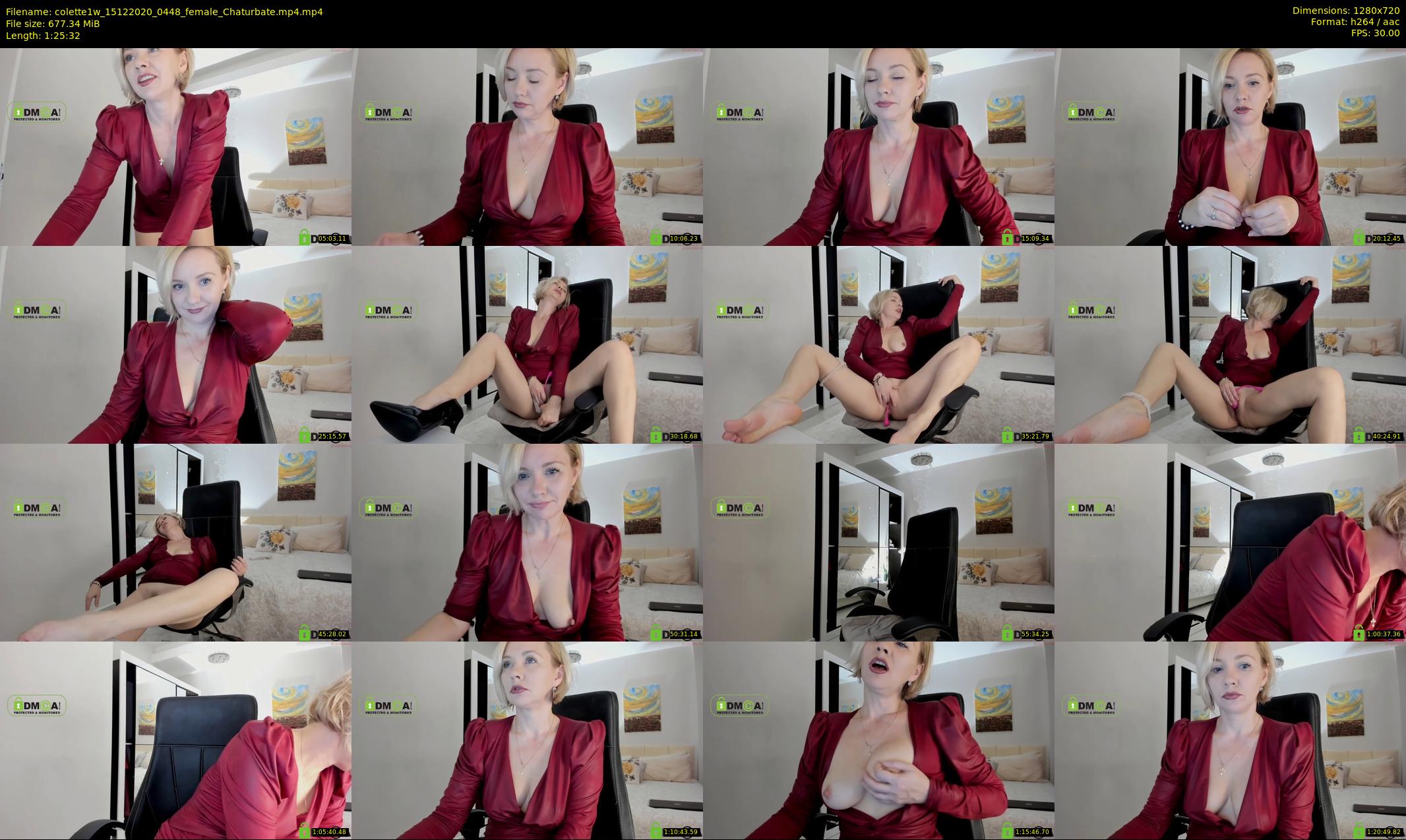 colette1w — 86 minute Chaturbate female cam show recording, 720p, Dec 15, 2020