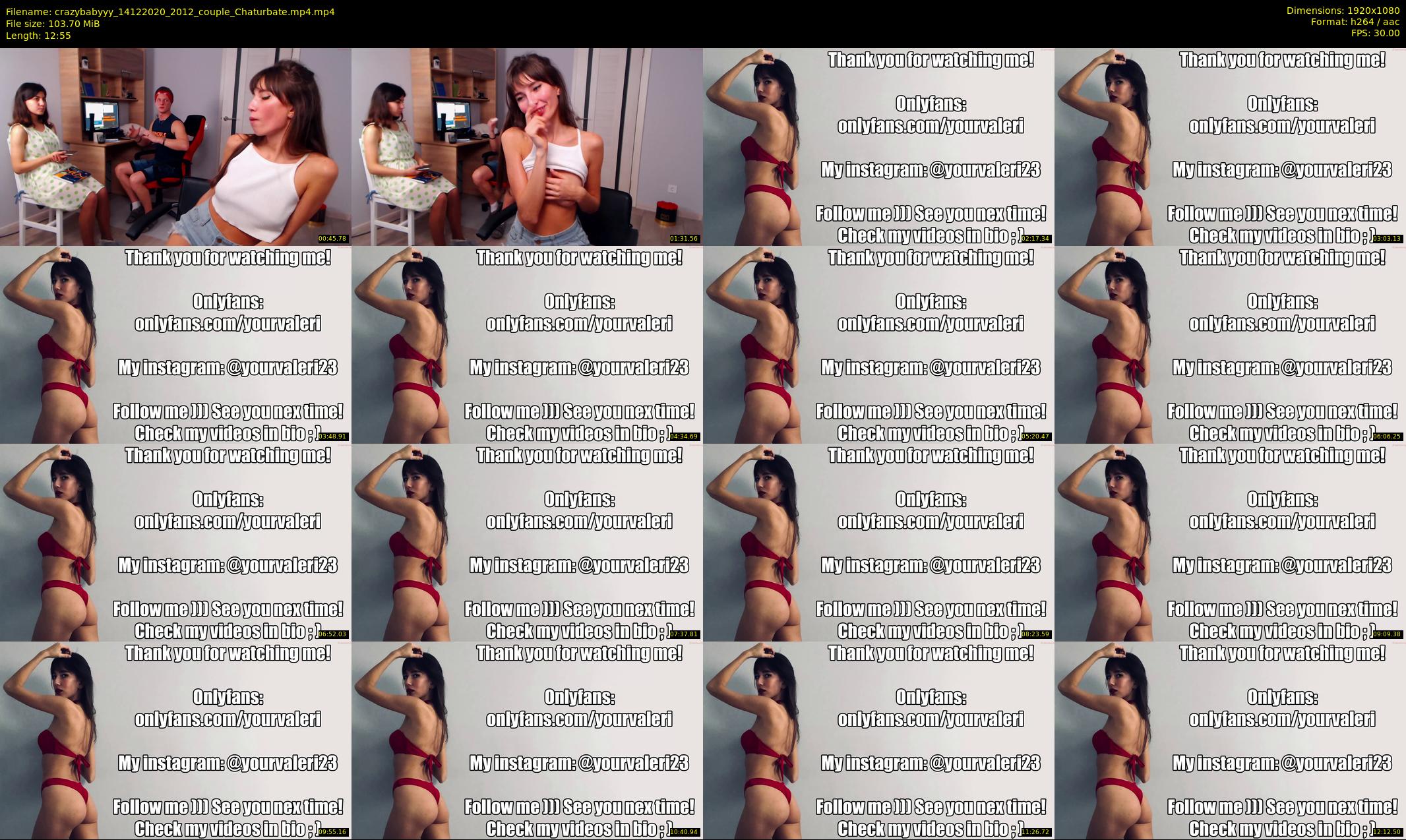 crazybabyyy — 13 minute Chaturbate couple cam show recording, 1080p, Dec 14, 2020