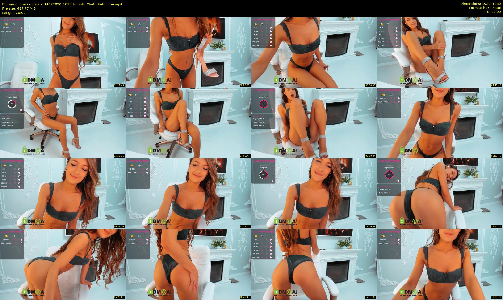 crazzy_cherry — 21 minute Chaturbate female cam show recording, 1080p, Dec 14, 2020