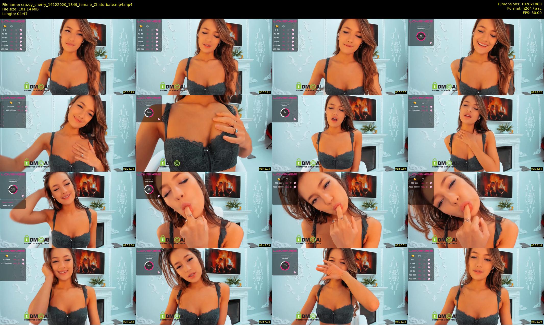 crazzy_cherry — 5 minute Chaturbate female cam show recording, 1080p, Dec 14, 2020