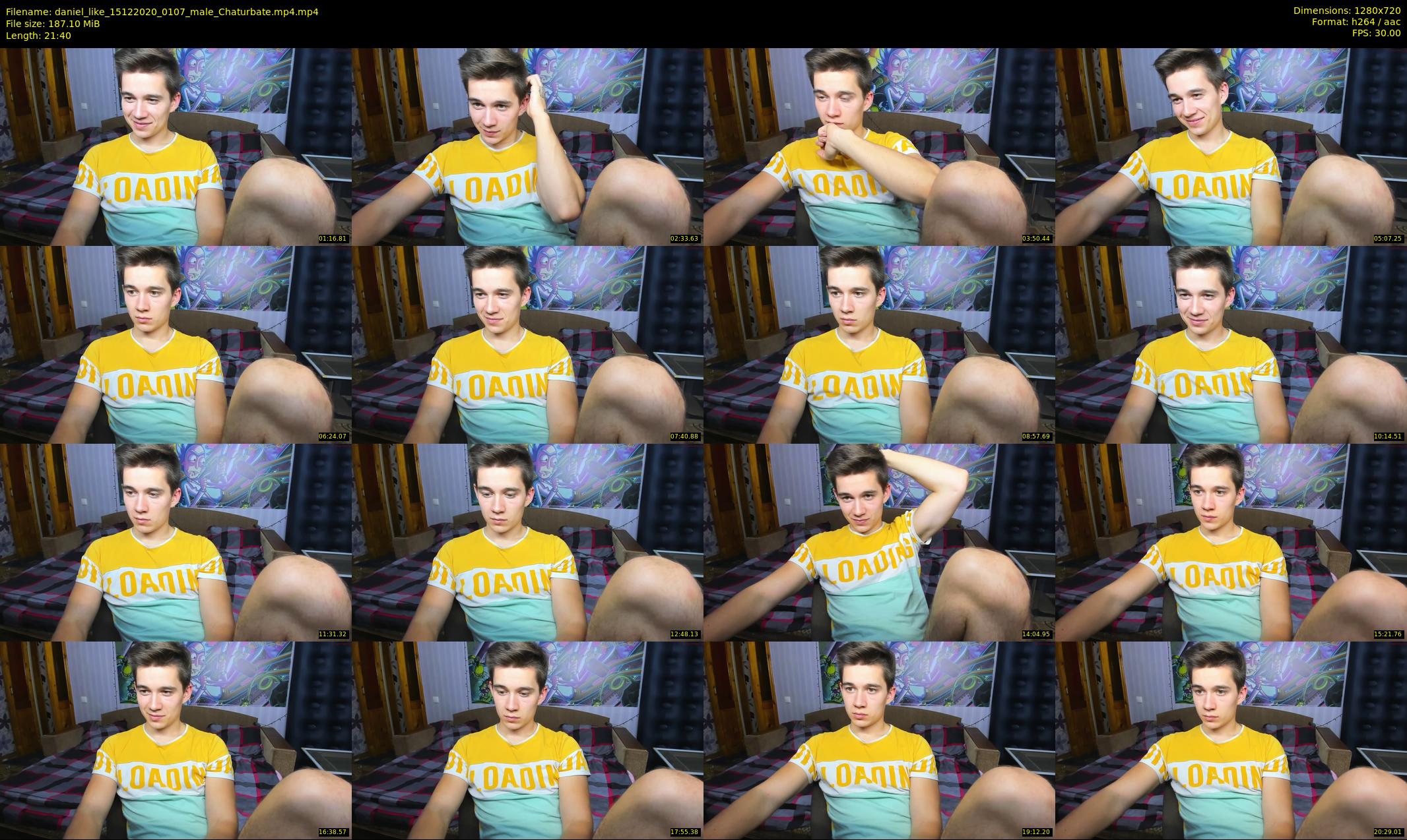 daniel_like — 22 minute Chaturbate male cam show recording, 720p, Dec 15, 2020