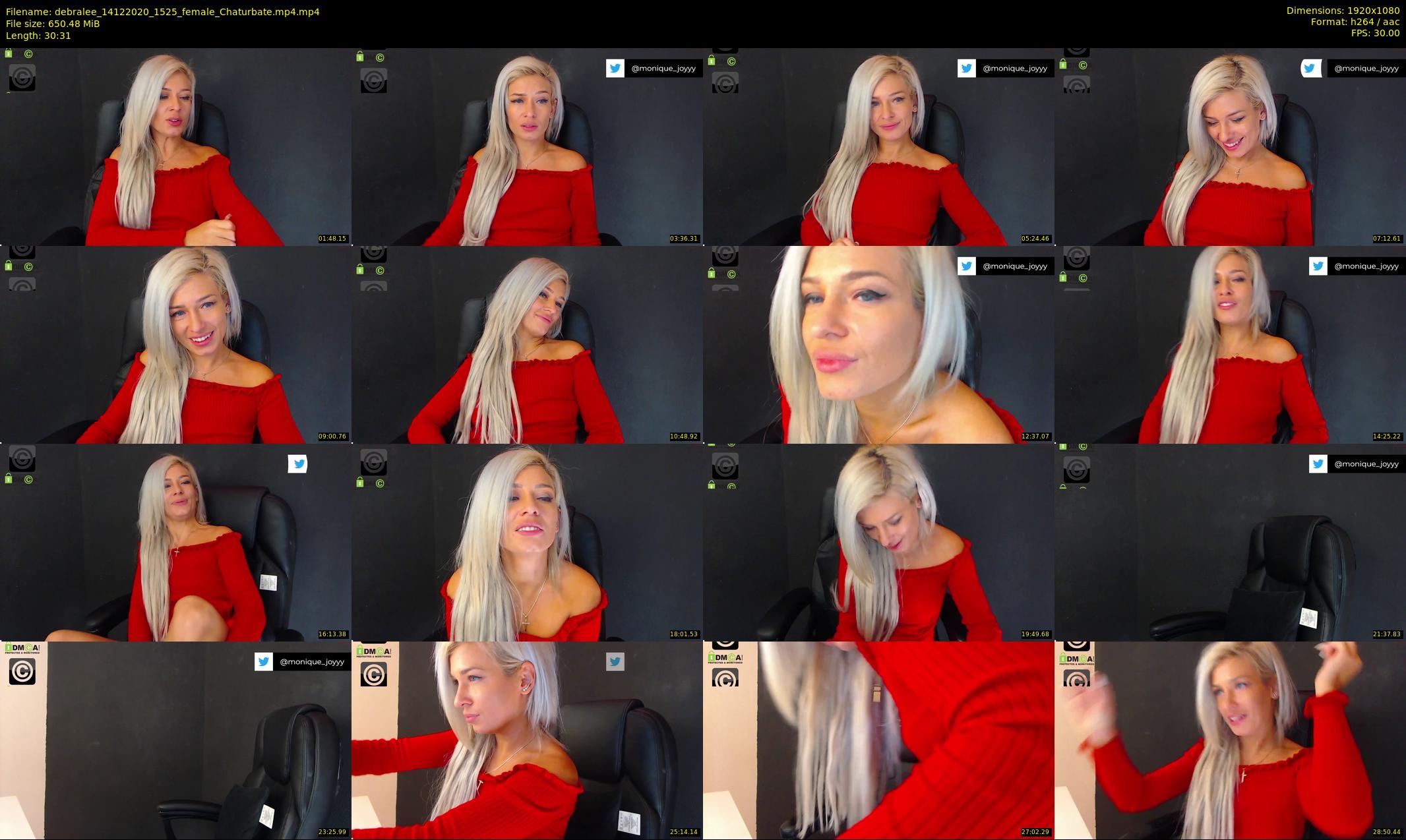 debralee — 31 minute Chaturbate female cam show recording, 1080p, Dec 14, 2020