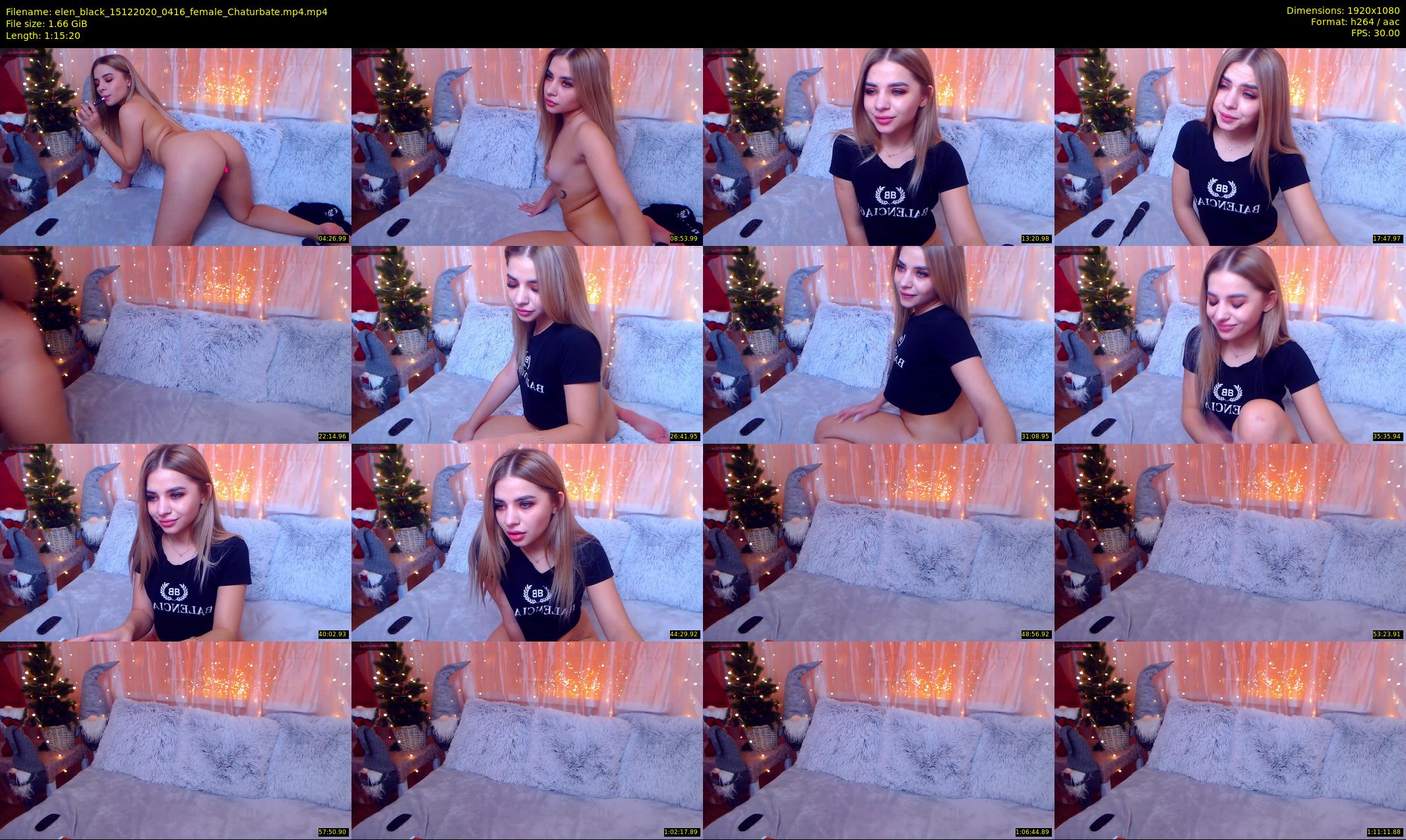 elen_black — 76 minute Chaturbate female cam show recording, 1080p, Dec 15, 2020
