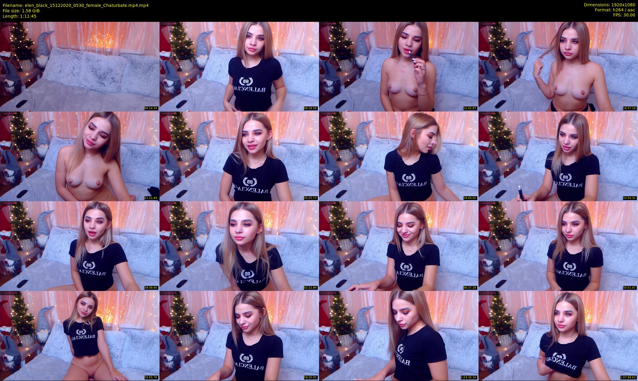 elen_black — 72 minute Chaturbate female cam show recording, 1080p, Dec 15, 2020