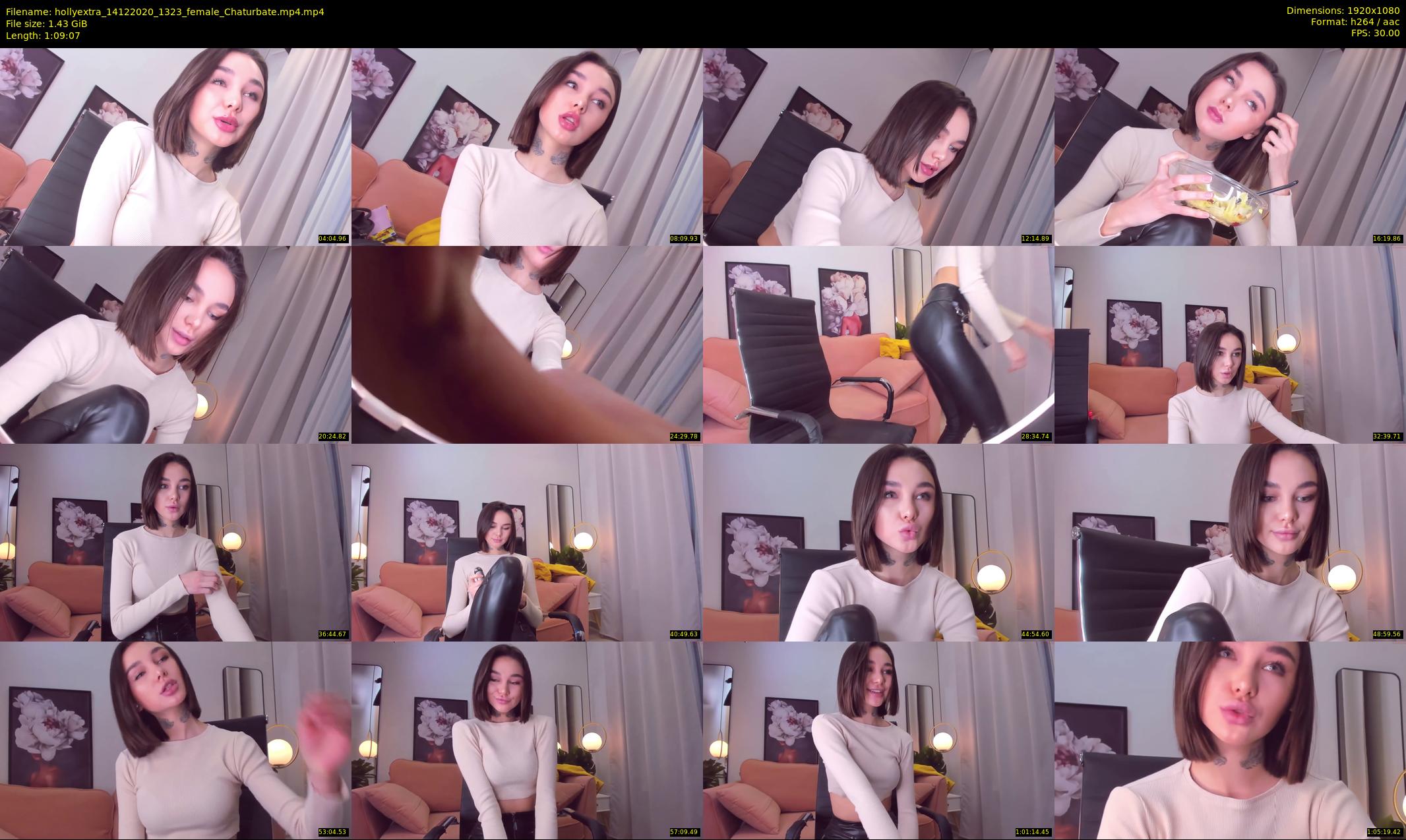 hollyextra — 70 minute Chaturbate female cam show recording, 1080p, Dec 14, 2020