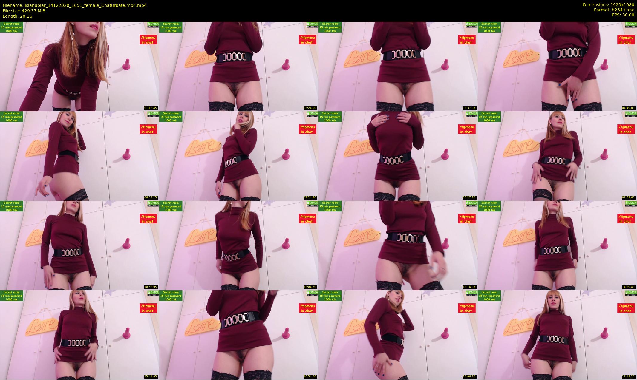 islanublar — 21 minute Chaturbate female cam show recording, 1080p, Dec 14, 2020